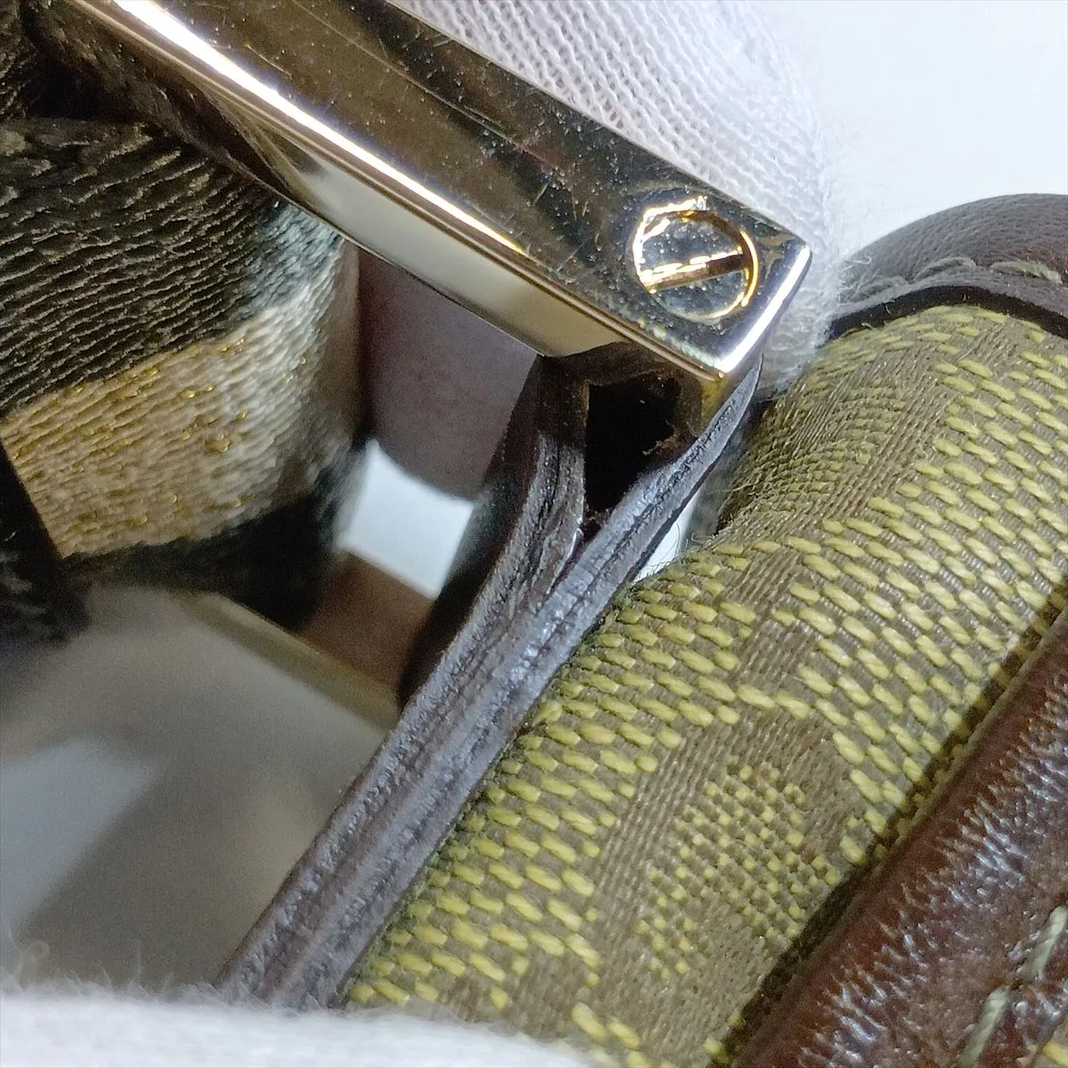 GG Canvas 233052 Canvas x Leather Shoulder Bag Beige x Brown — view 14