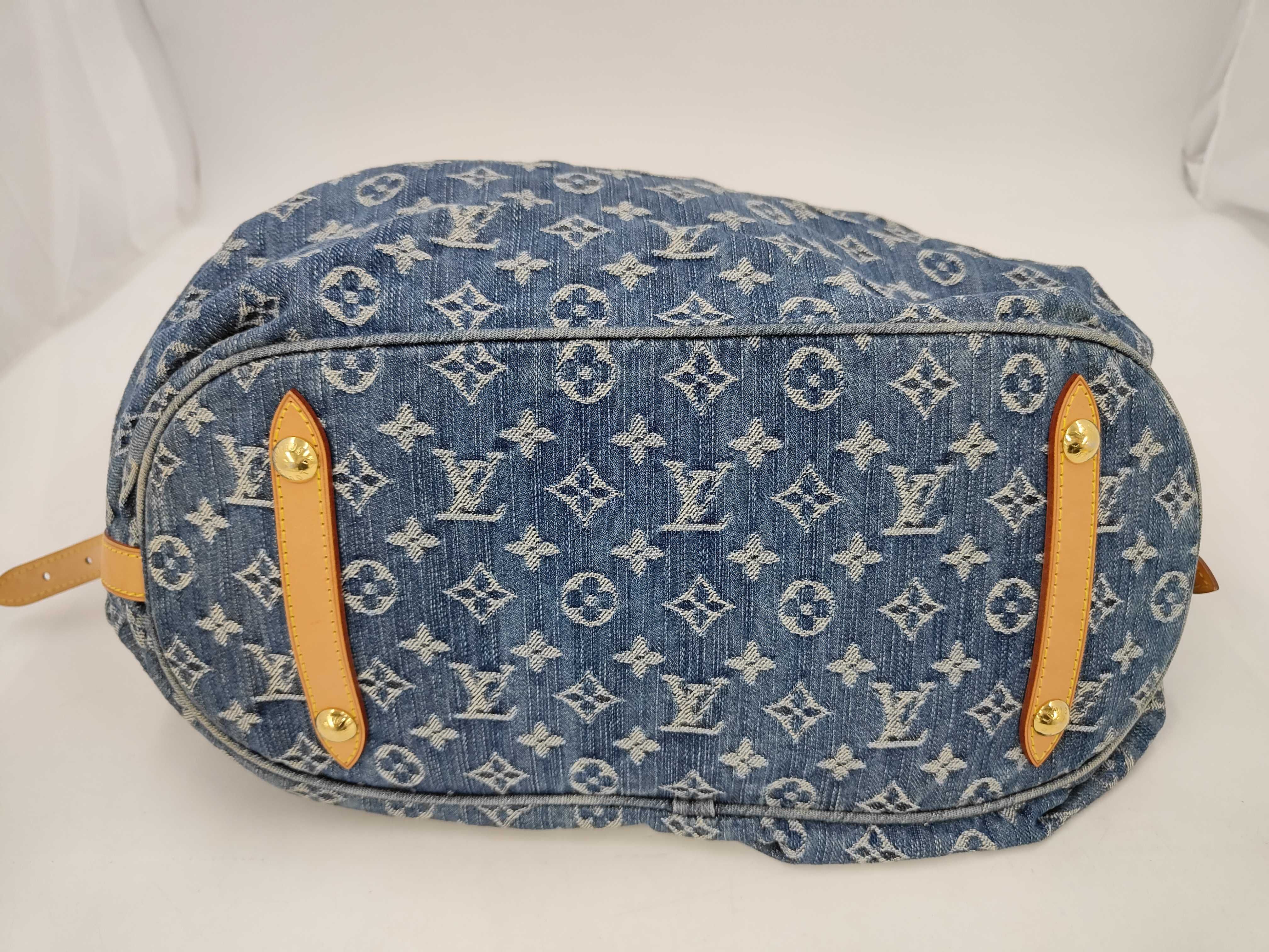LV Louis Vuitton denim handbag — view 3