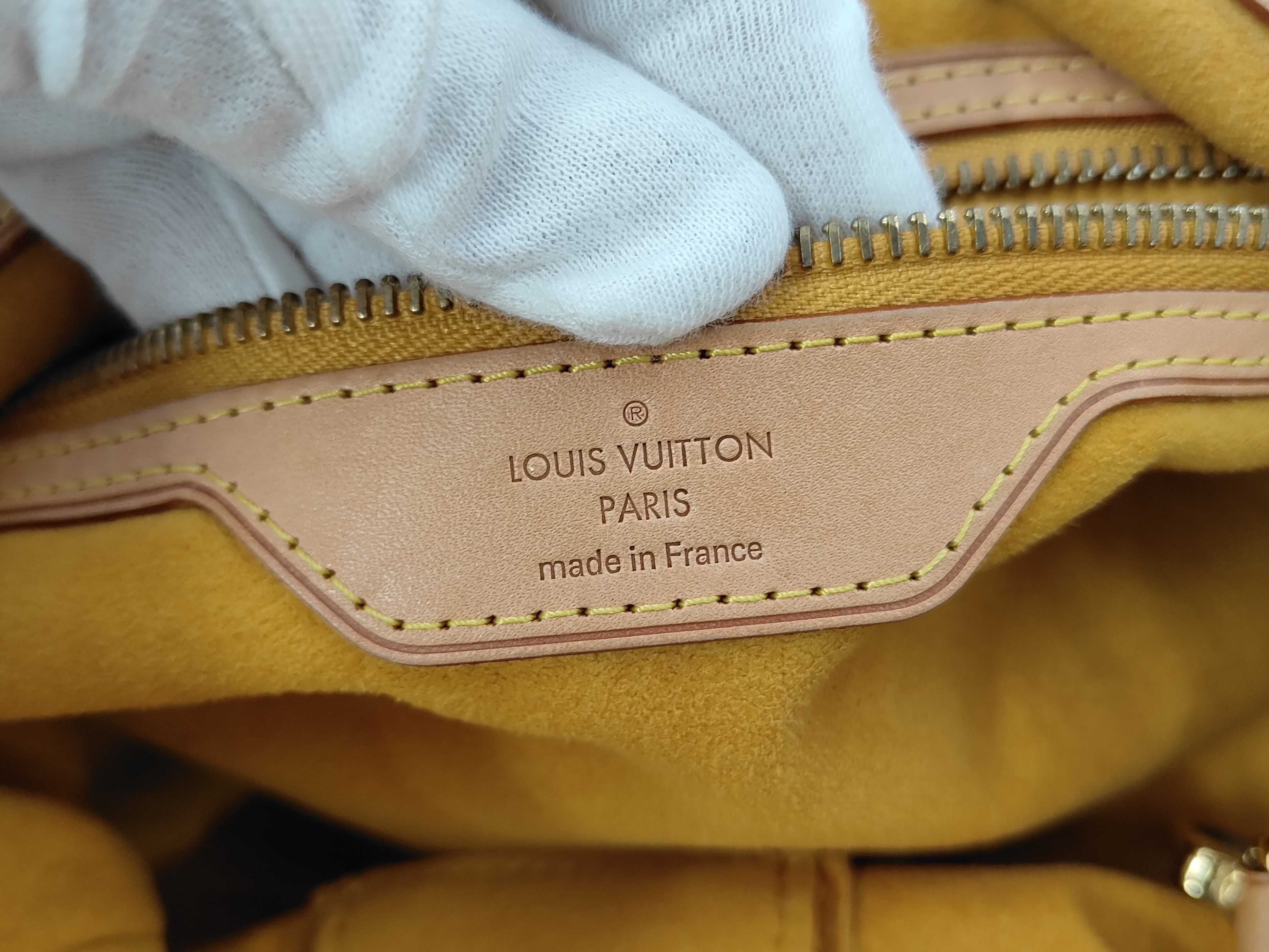 LV Louis Vuitton denim handbag — view 10