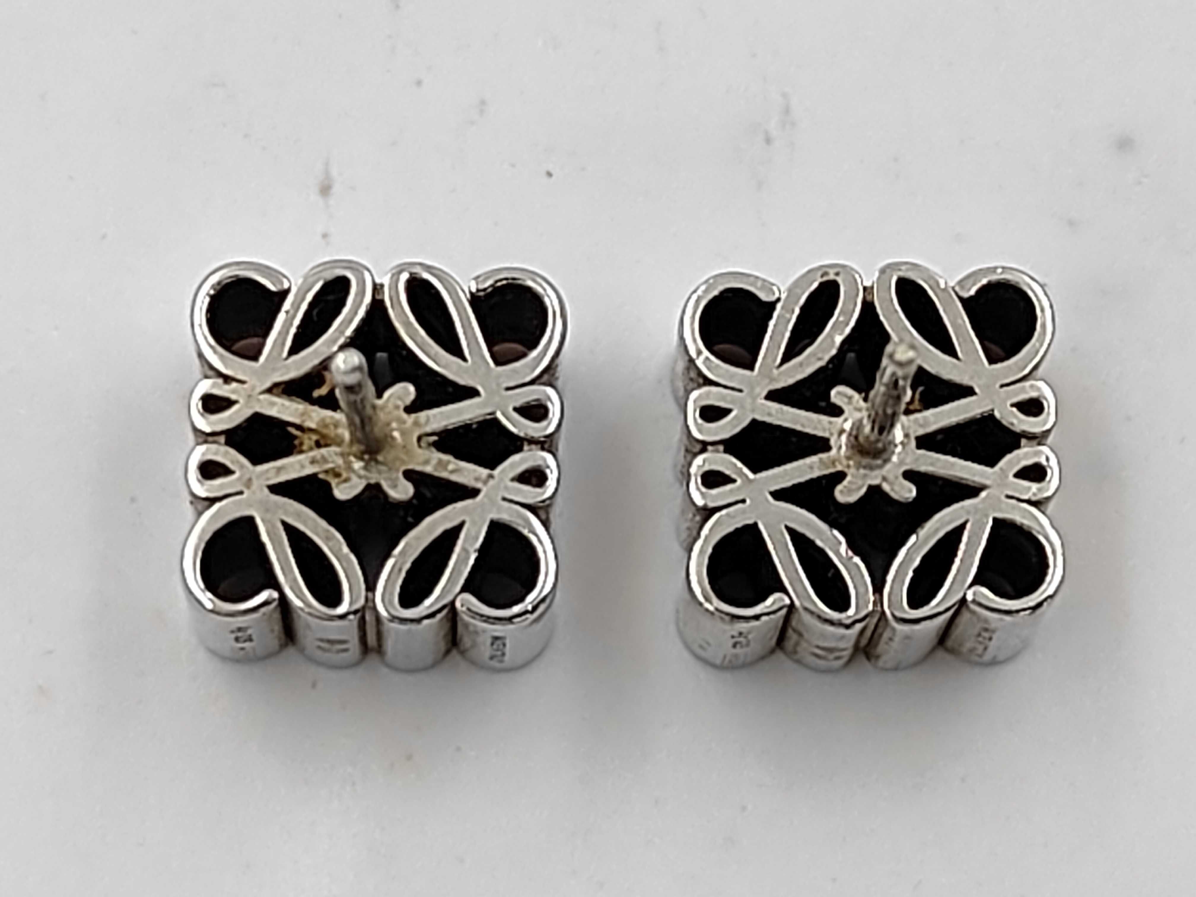 Cube Earrings Anagram 925 Stamped Earrings — view 2