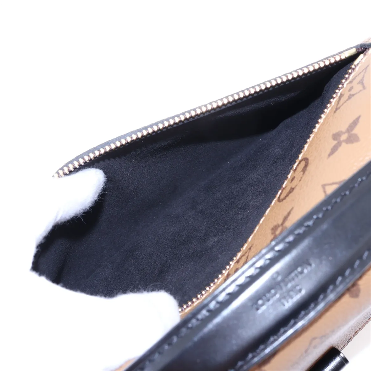Monogram Reverse Pochette Métis MM M44876 Brown (RFID detected) — view 11
