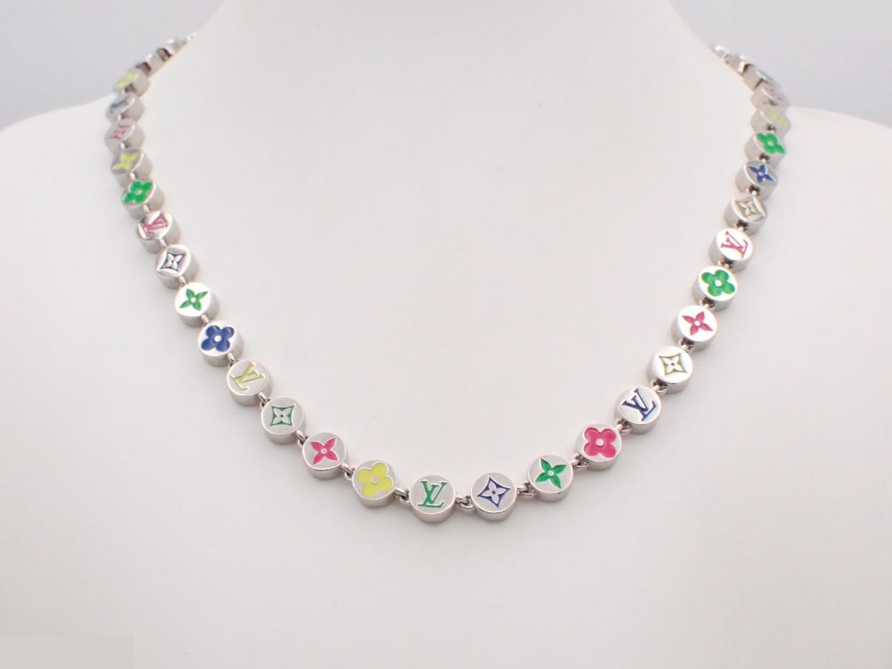 Monogram Colors Necklace; Neck circumference approximately 53 cm — view 3