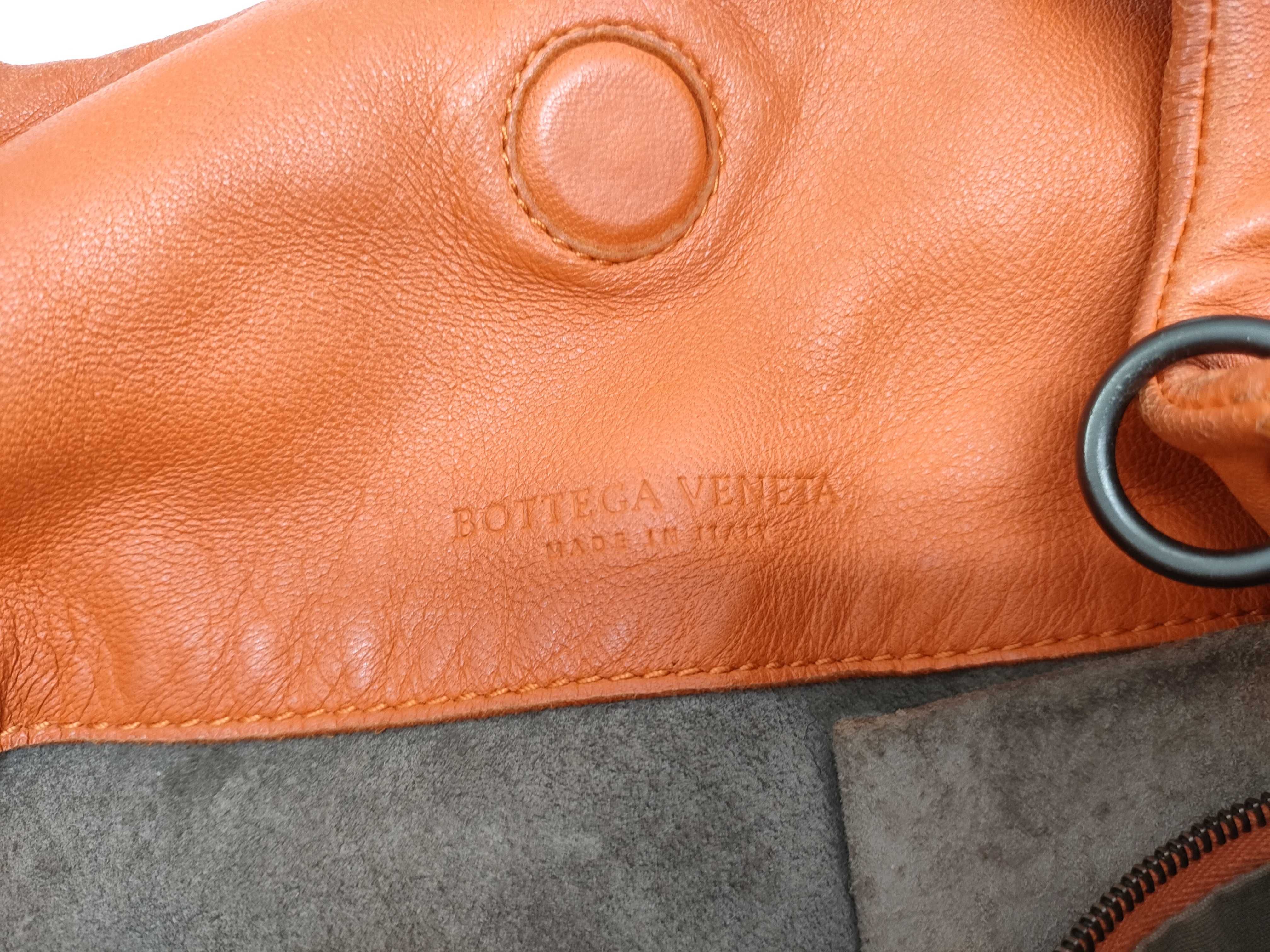 Intrecciato Medium Campana Orange Handbag — view 11