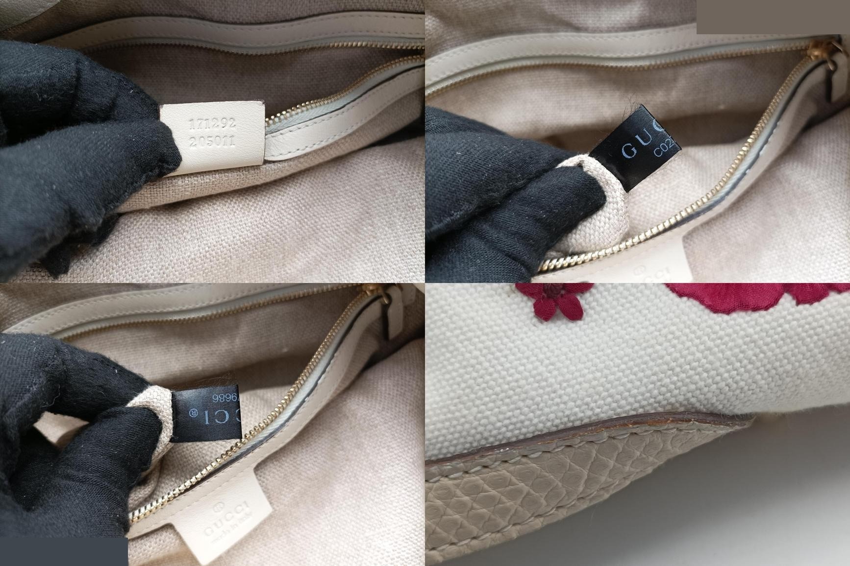 Bamboo Flora Canvas x Leather White x Bordeaux — view 8