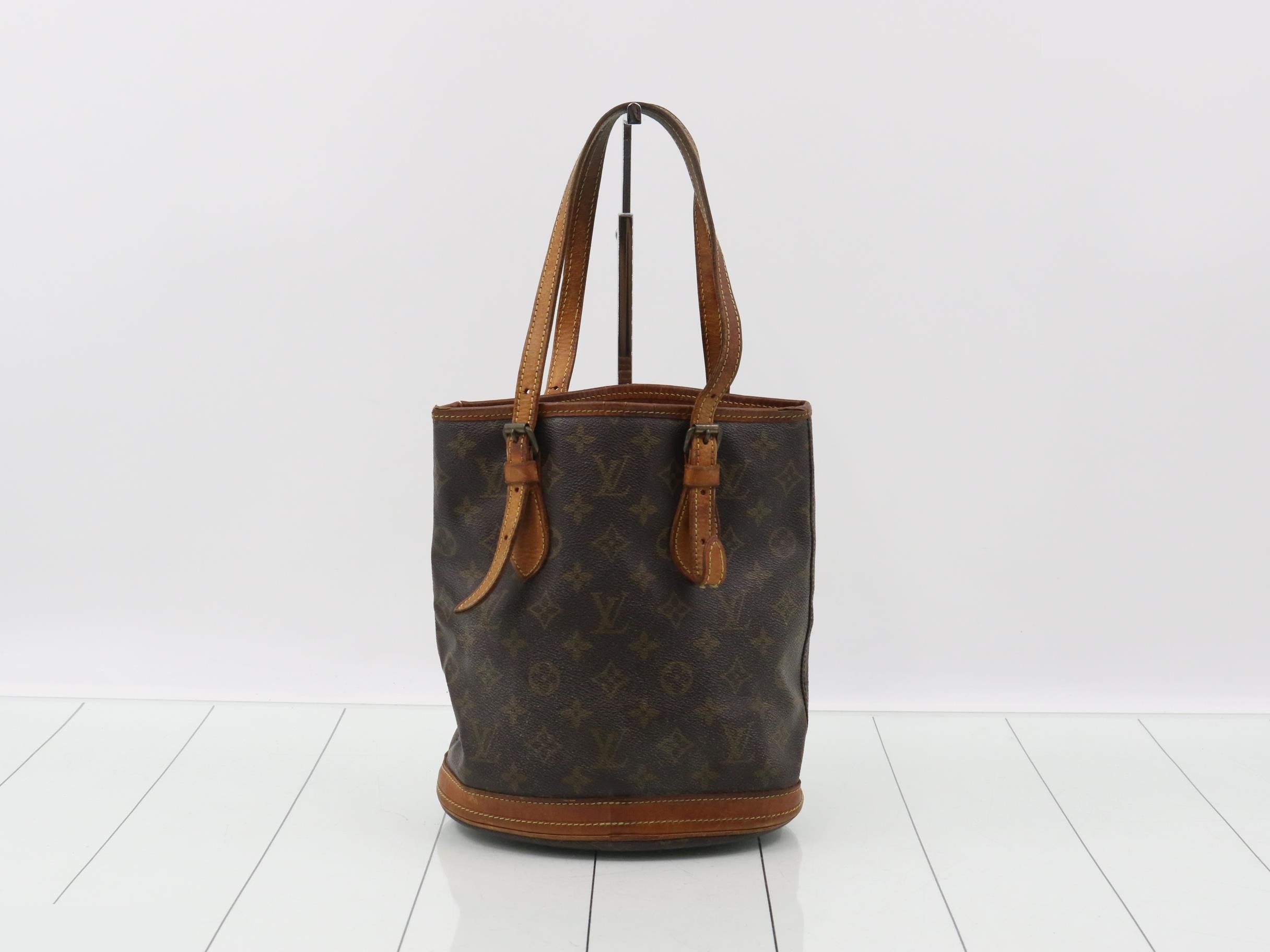 Monogram Bucket PM Tote Bag with Pouch — view 2