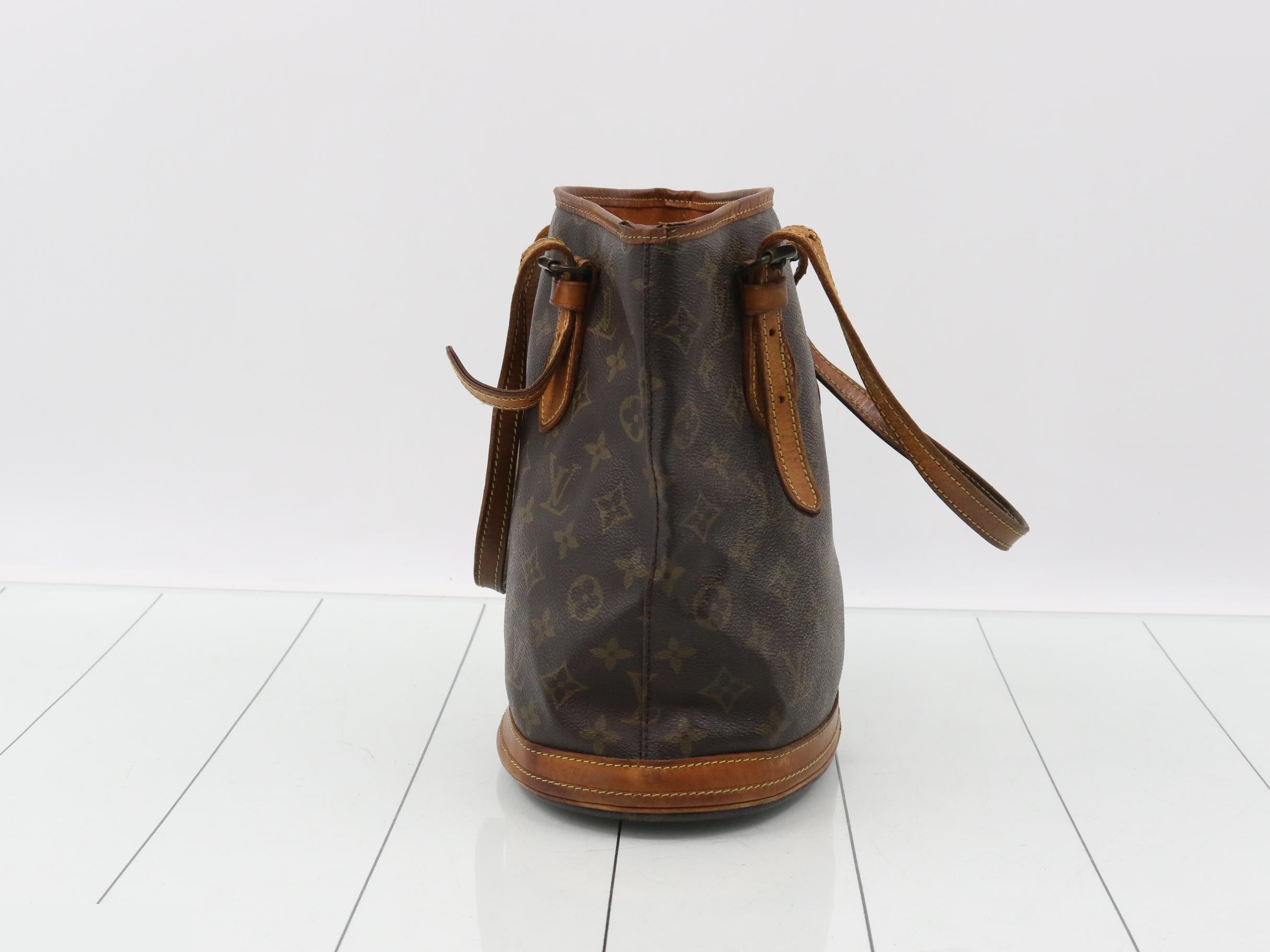 Monogram Bucket PM Tote Bag with Pouch — view 3