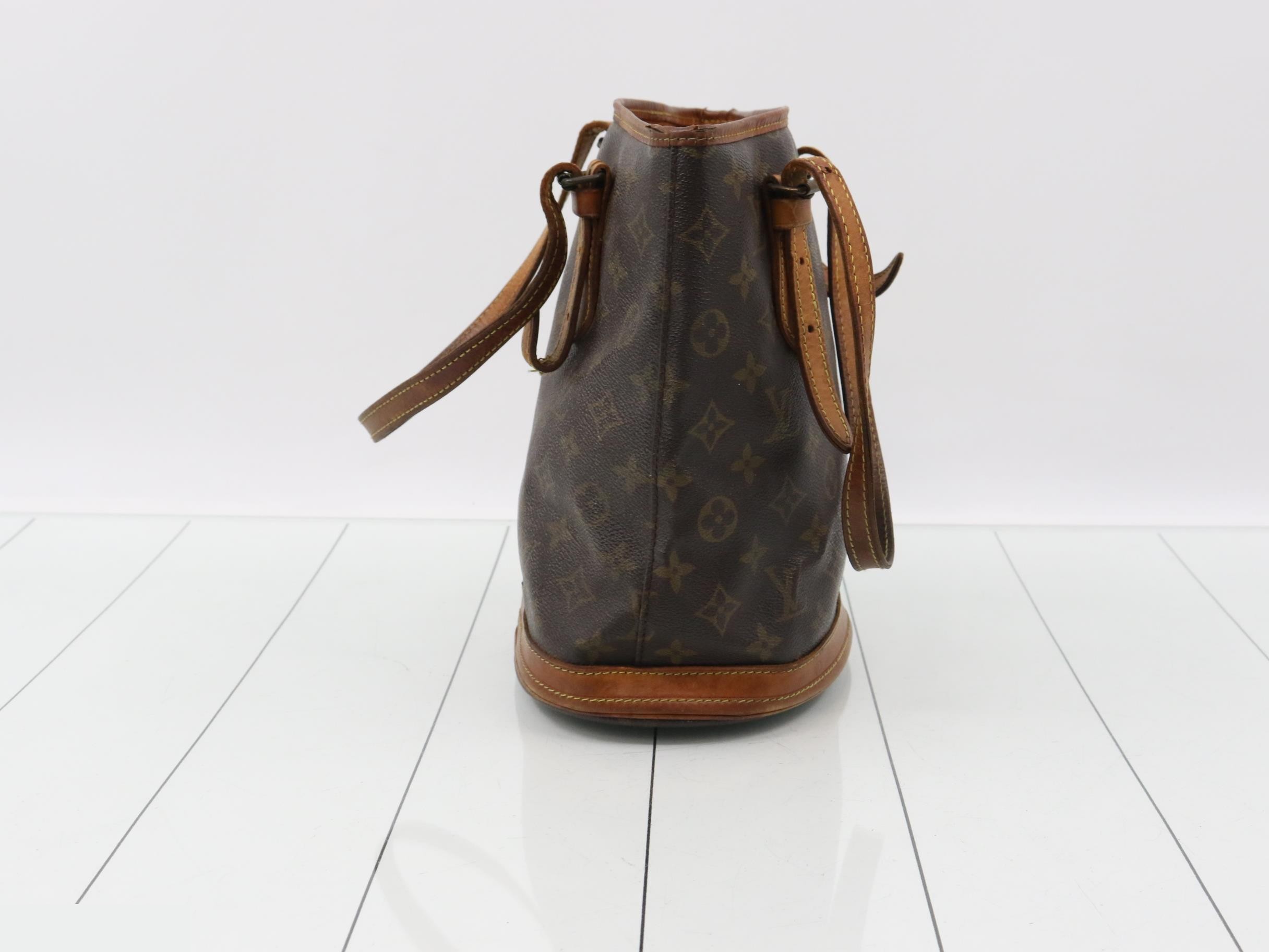 Monogram Bucket PM Tote Bag with Pouch — view 4