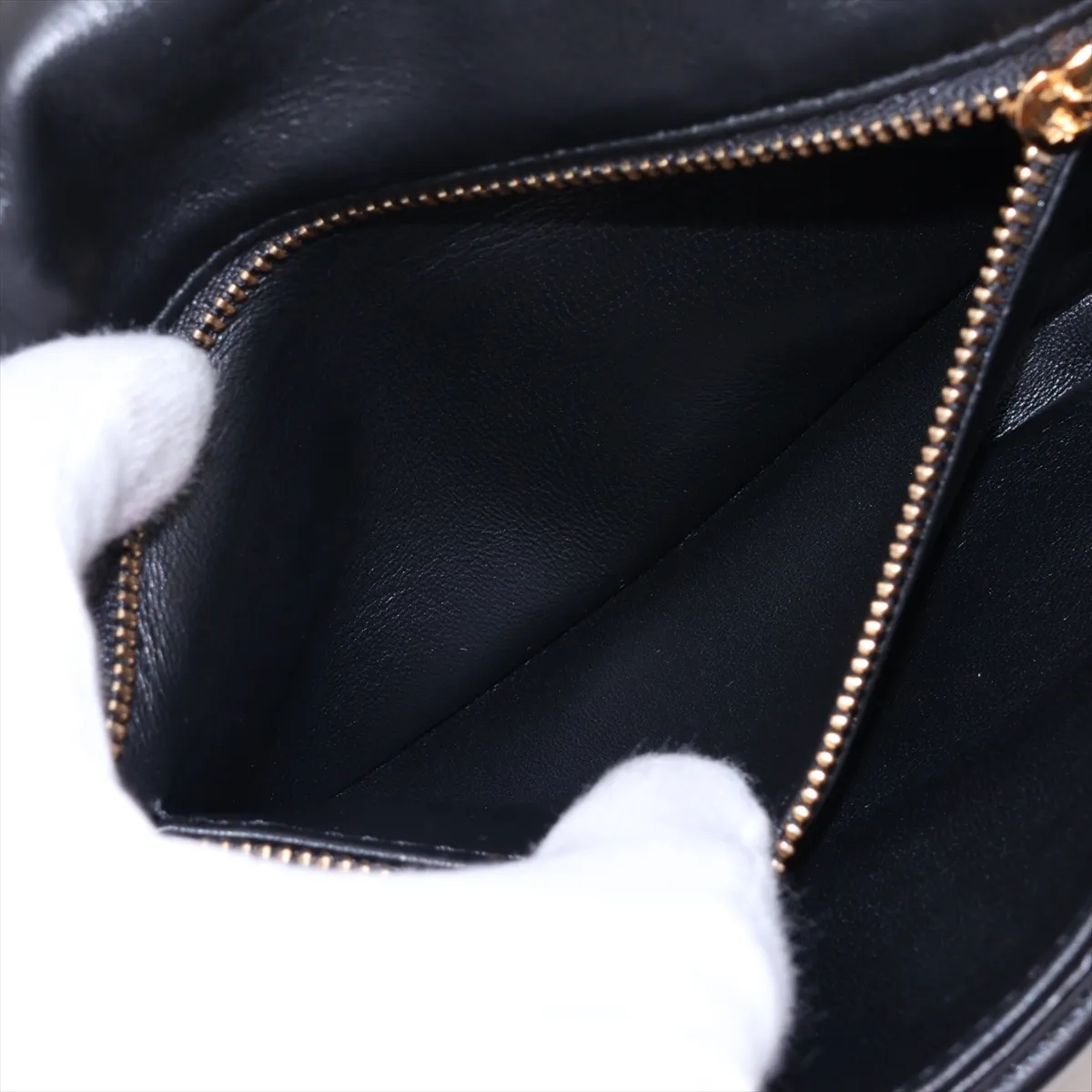 Goya Puffer Leather Shoulder Bag, Black — view 7