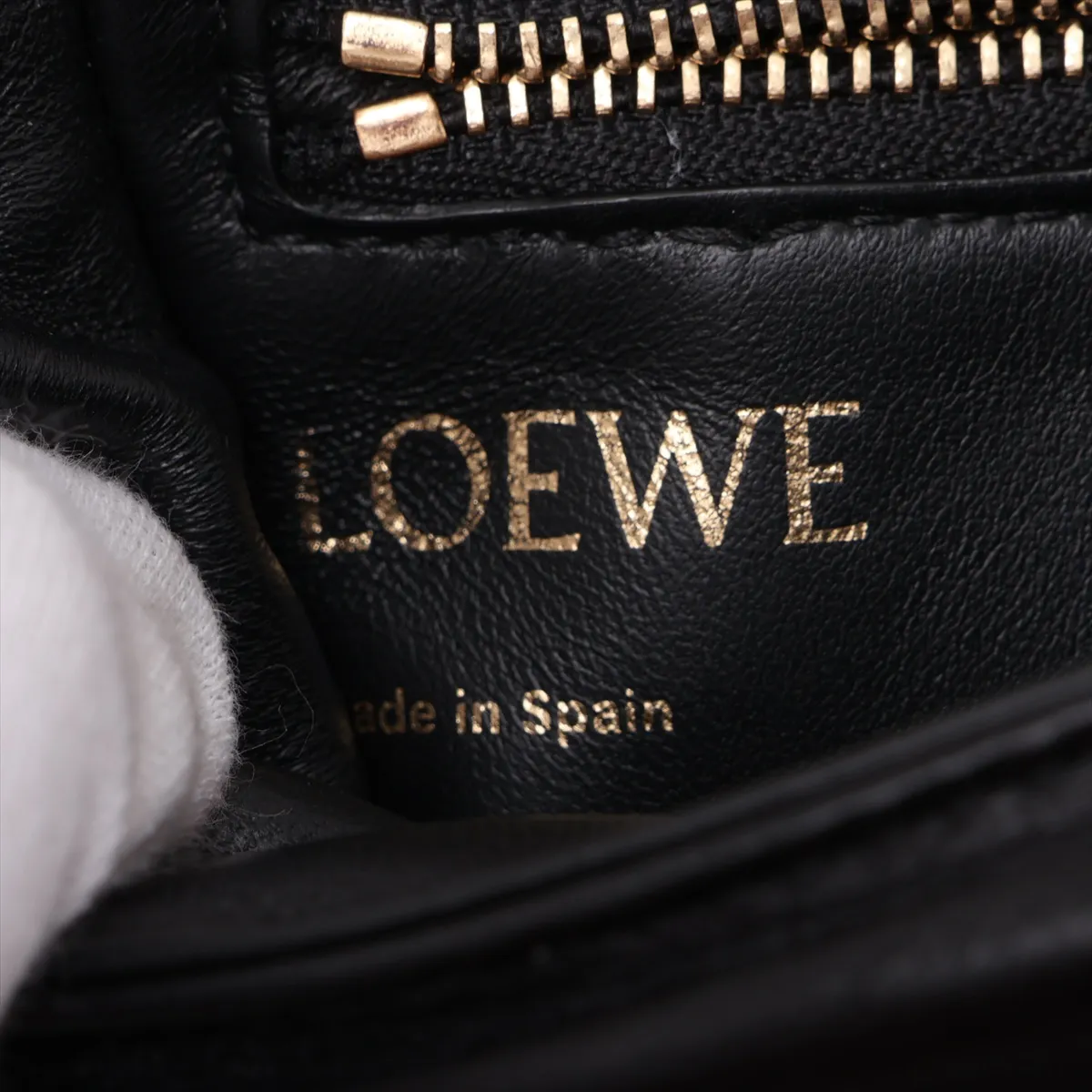 Goya Puffer Leather Shoulder Bag, Black — view 8