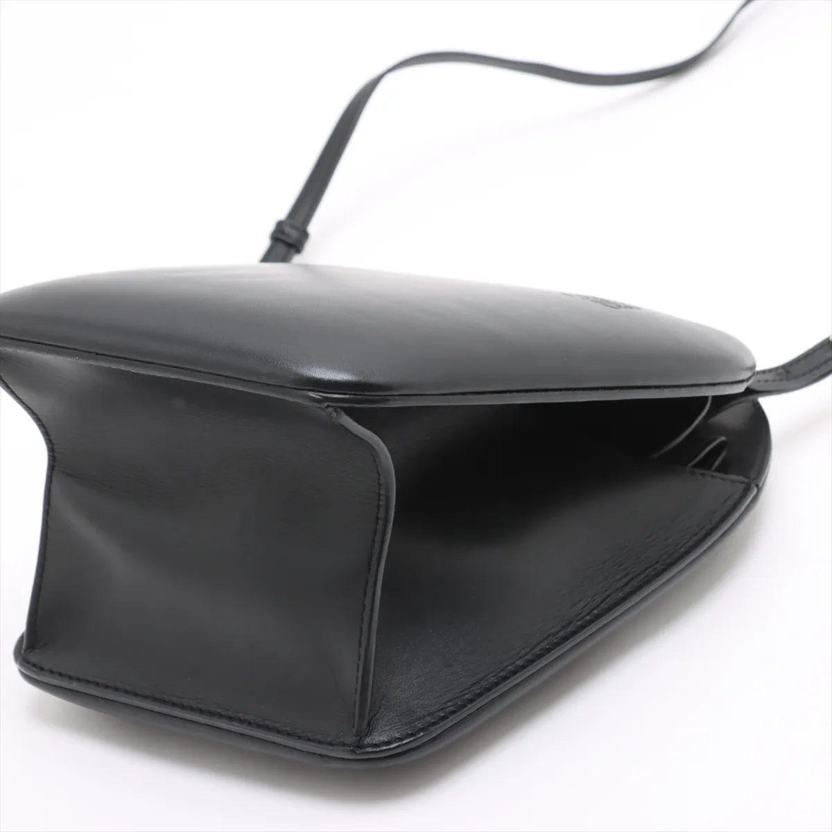 Anagram Leather 2-Way Handbag, Black — view 3