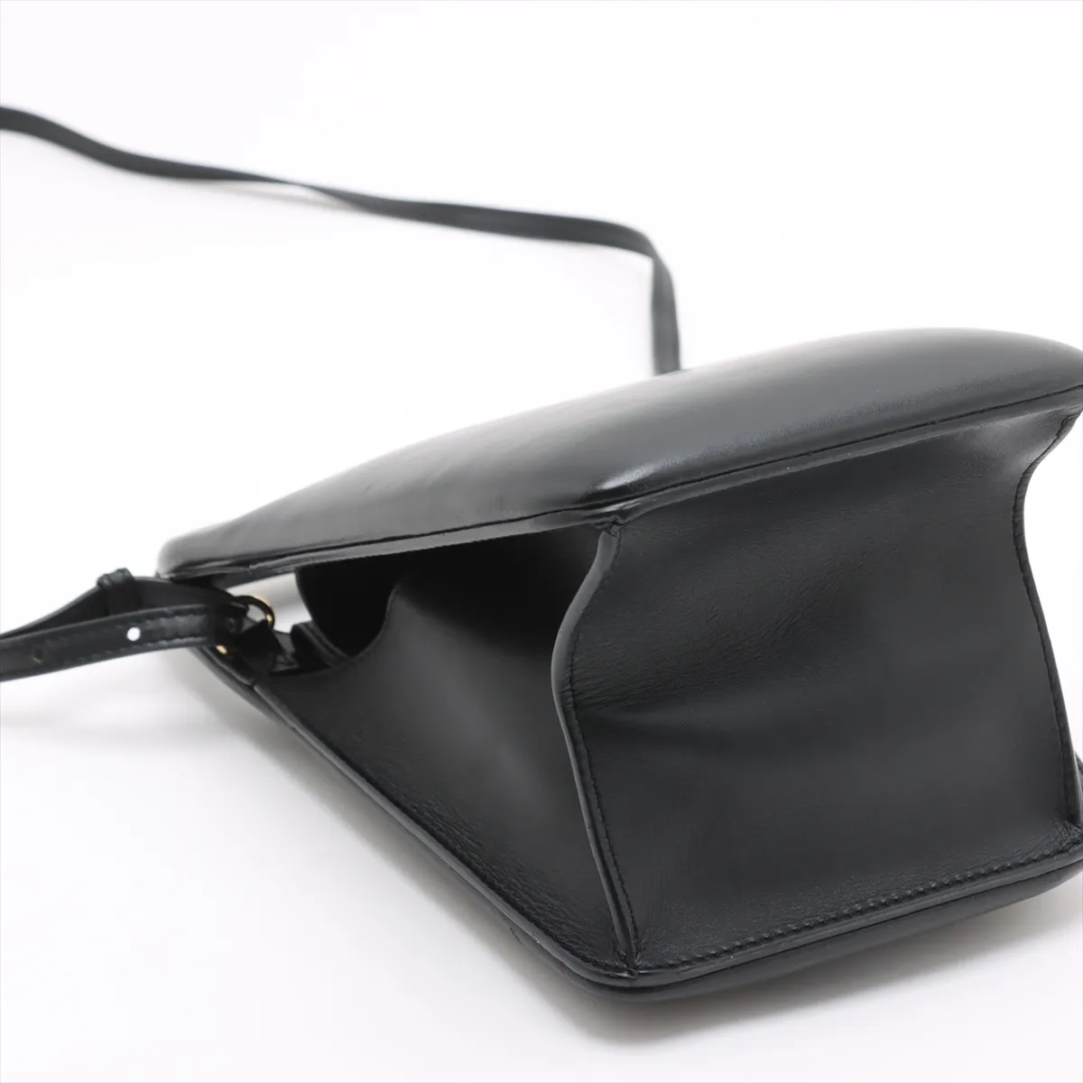 Anagram Leather 2-Way Handbag, Black — view 4