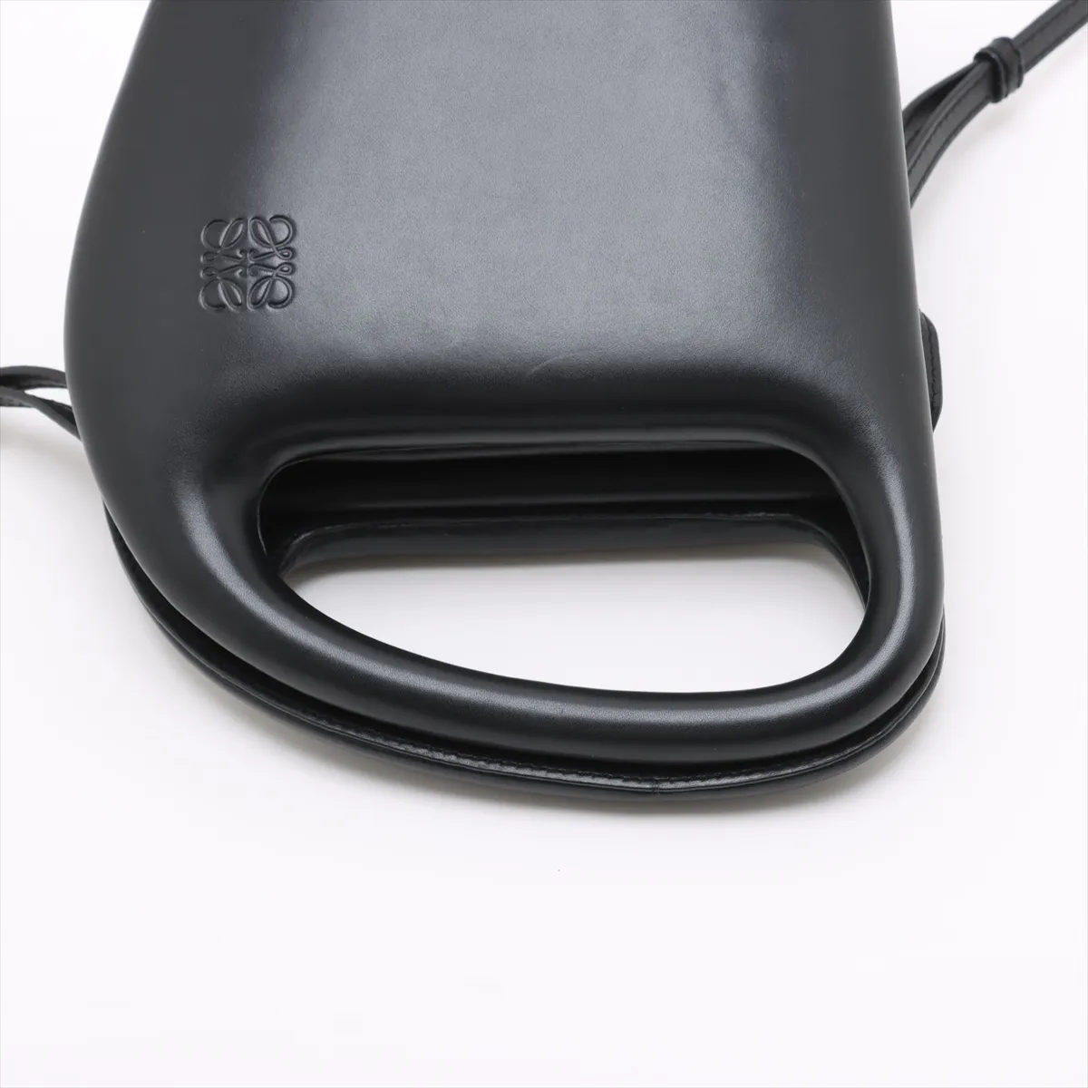 Anagram Leather 2-Way Handbag, Black — view 5