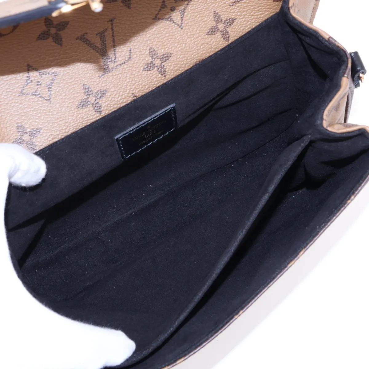 Monogram Reverse Pochette Métis MM M44876 Brown (RFID detected) — view 8