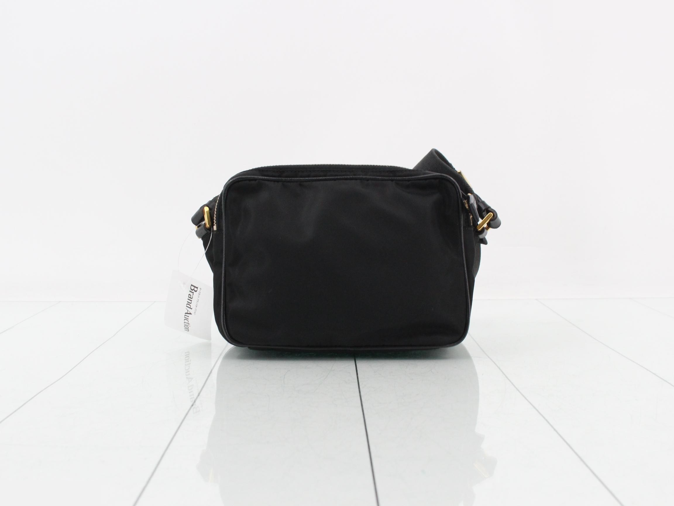 Shoulder bag / Nylon, Black — view 2