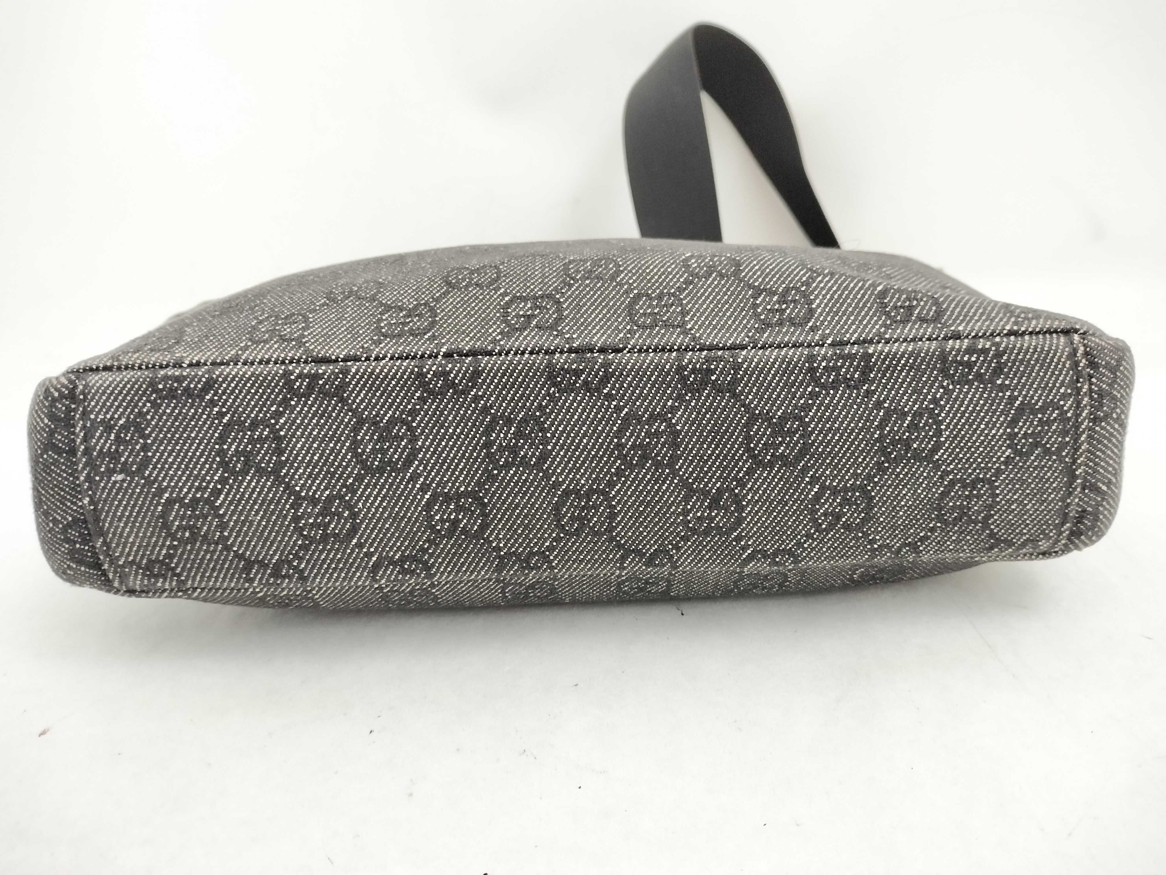 GG Canvas Shoulder Bag (Black) — view 8
