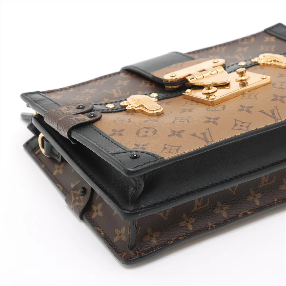 Monogram Reverse Trunk Clutch M43596 Brown RFID Reactive — view 4