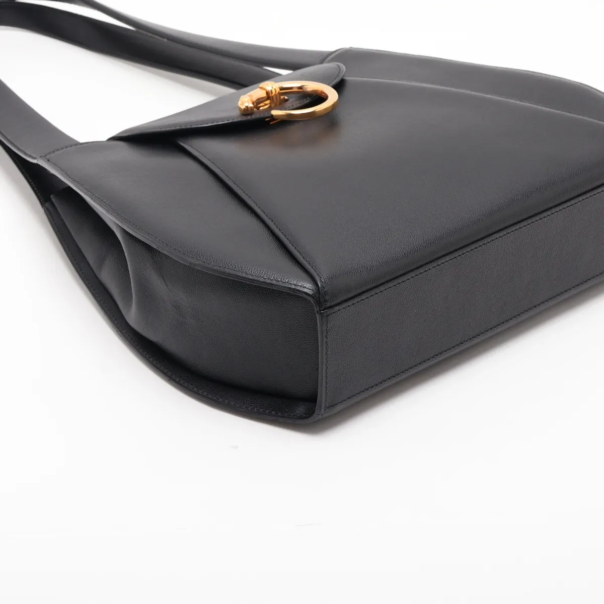 Panthère Leather Shoulder Bag, Black — view 4