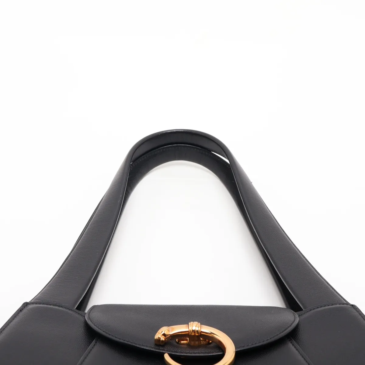 Panthère Leather Shoulder Bag, Black — view 6
