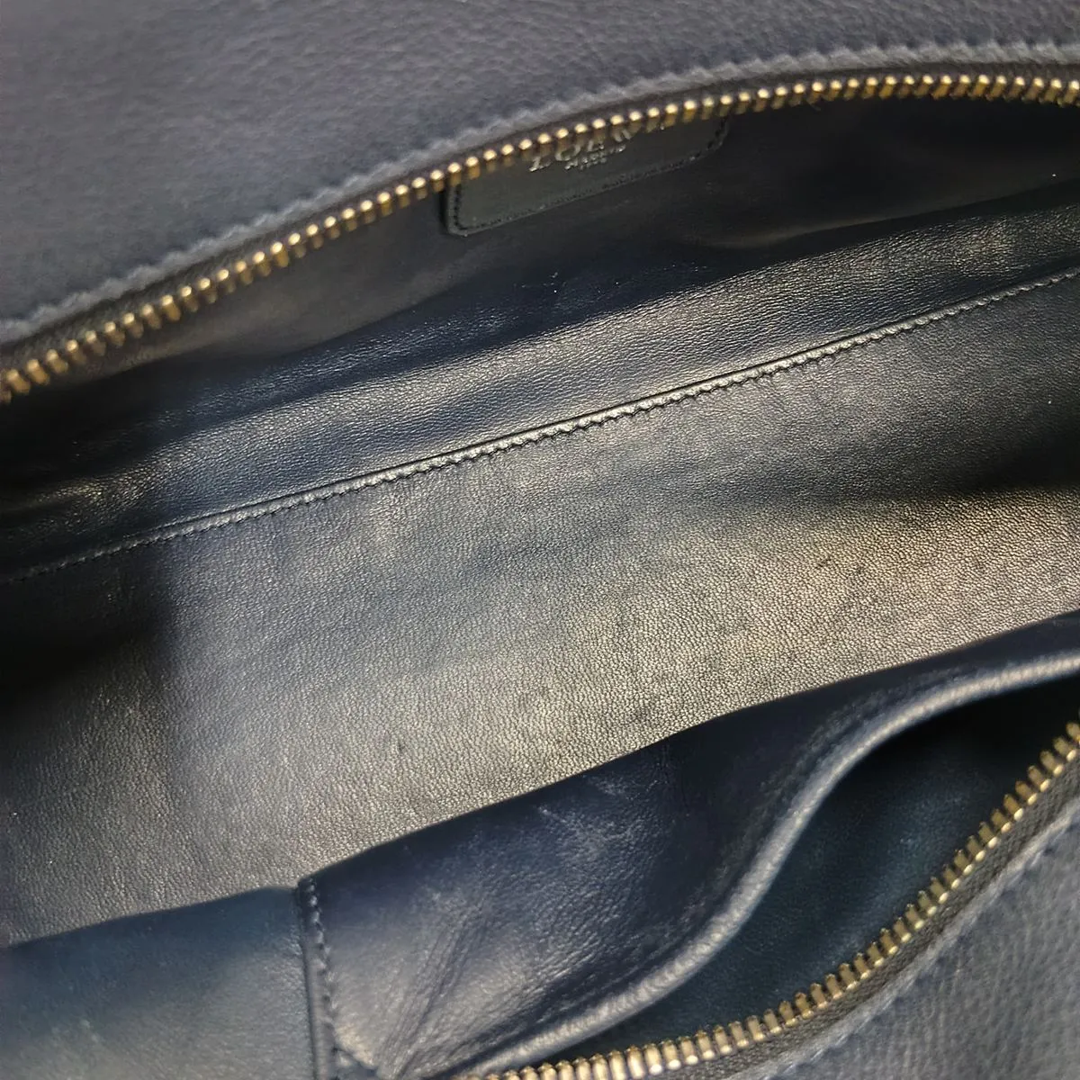 Amazona 28 Leather Handbag, Blue — view 12