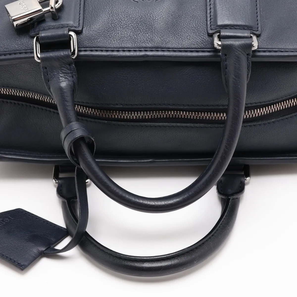 Amazona 28 Leather Handbag, Blue — view 5