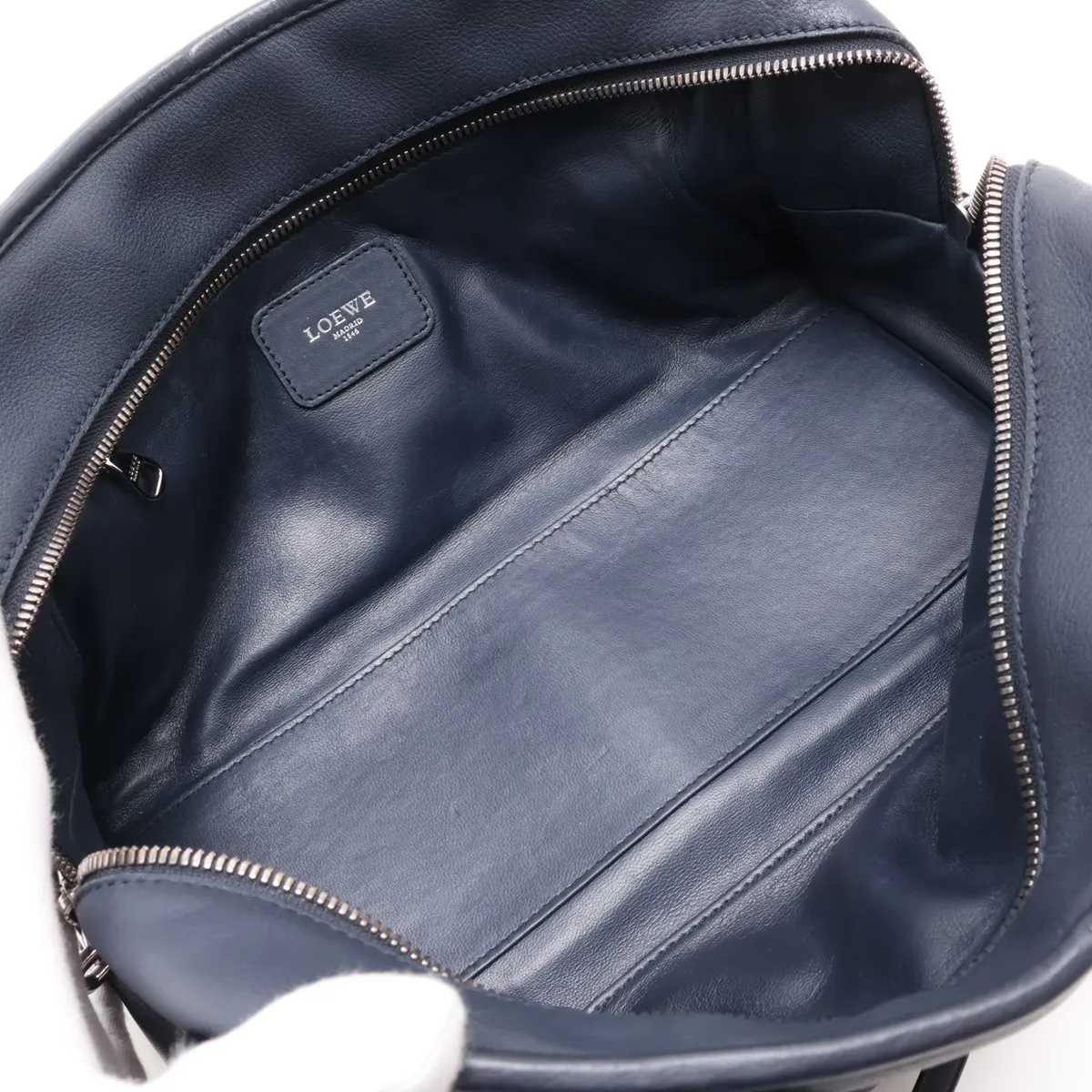 Amazona 28 Leather Handbag, Blue — view 7