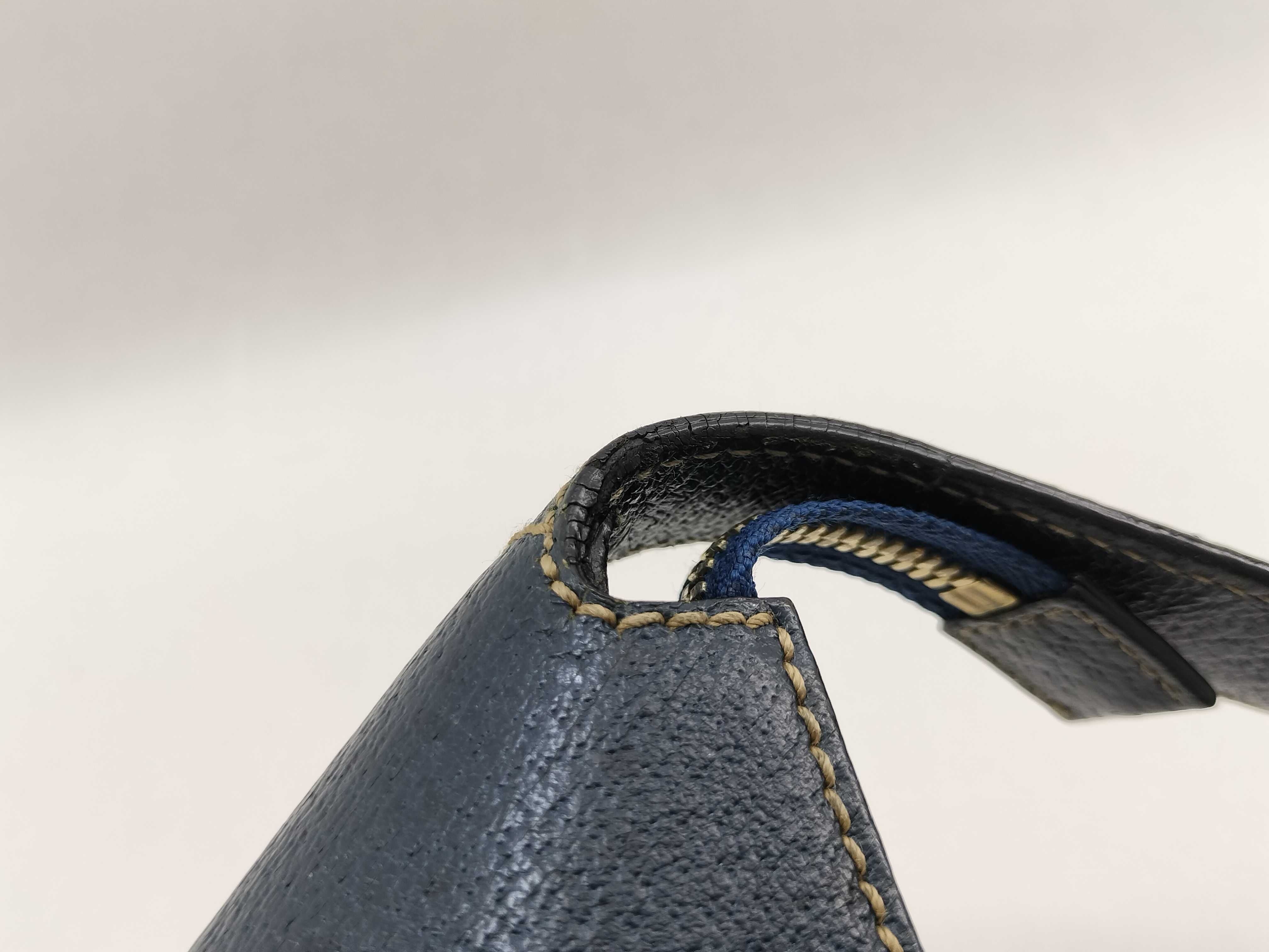 One-Shoulder Canvas Bag with Horsebit Pattern 145764 — view 9