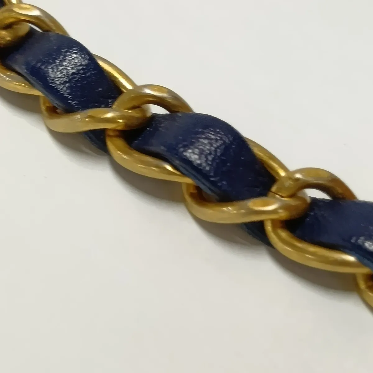 Mini Matelassé 20 Lambskin Single Flap Single Chain Bag, Red x Blue x Brown, Gold Hardware, 21566478, Serial Number , A69900 — view 14