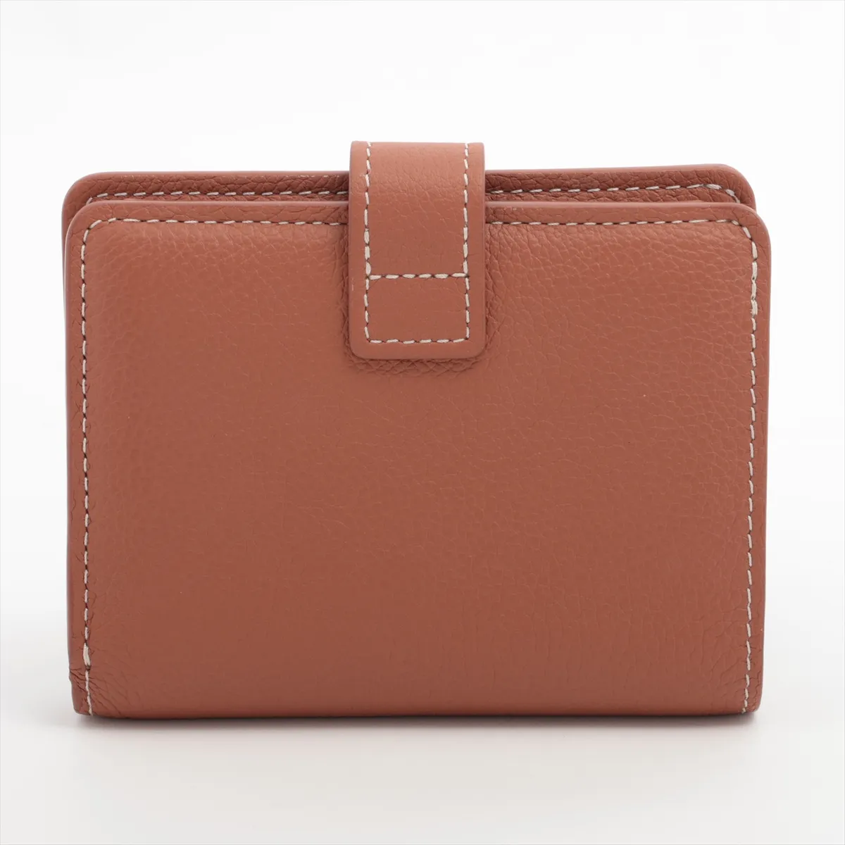 Calf Leather Portefeuille Low Key Compact M12148 Brown Compact Wallet RFID Reactive — view 2