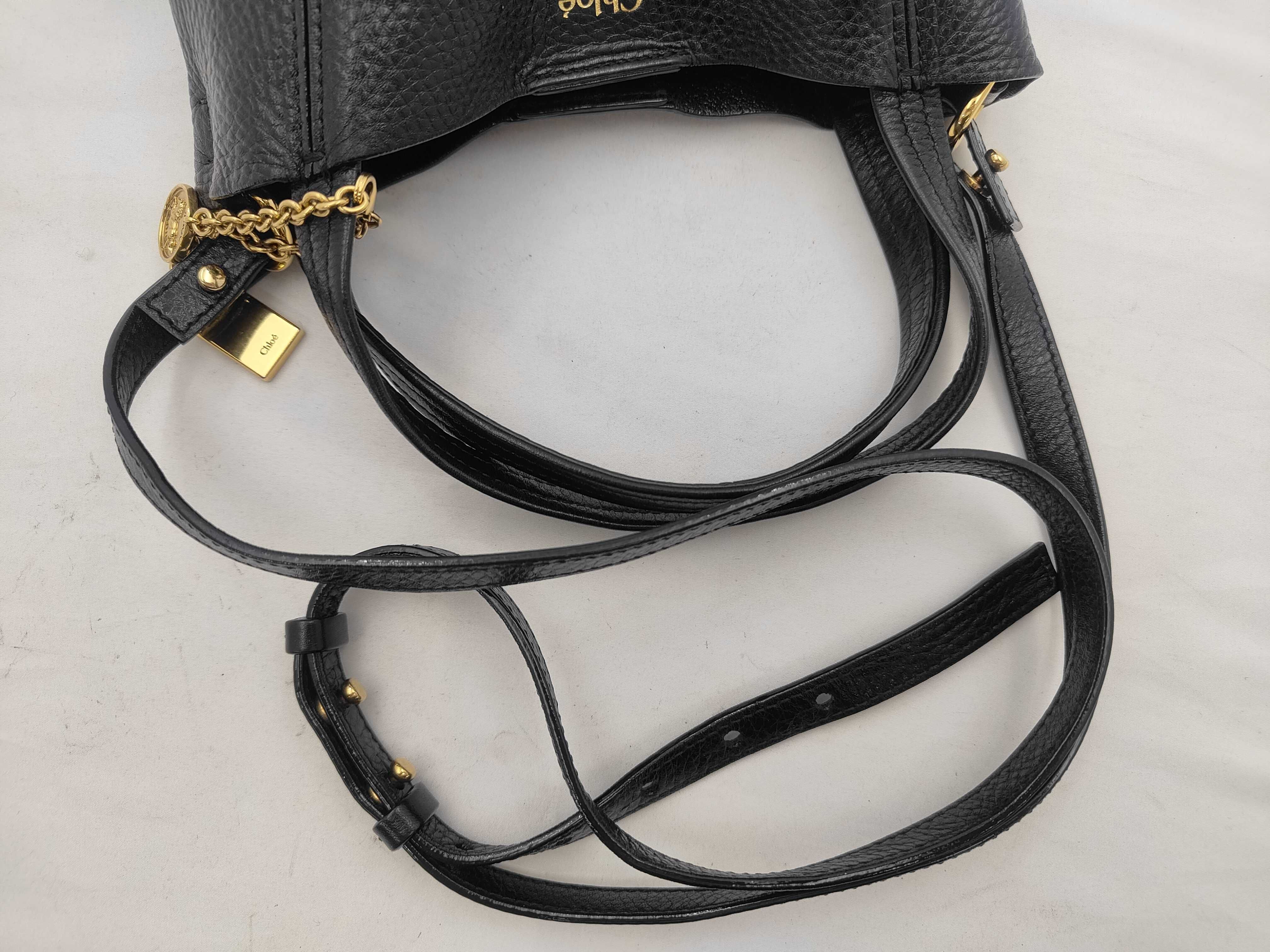 Spin Small Leather Black Handbag Shoulder Bag — view 3
