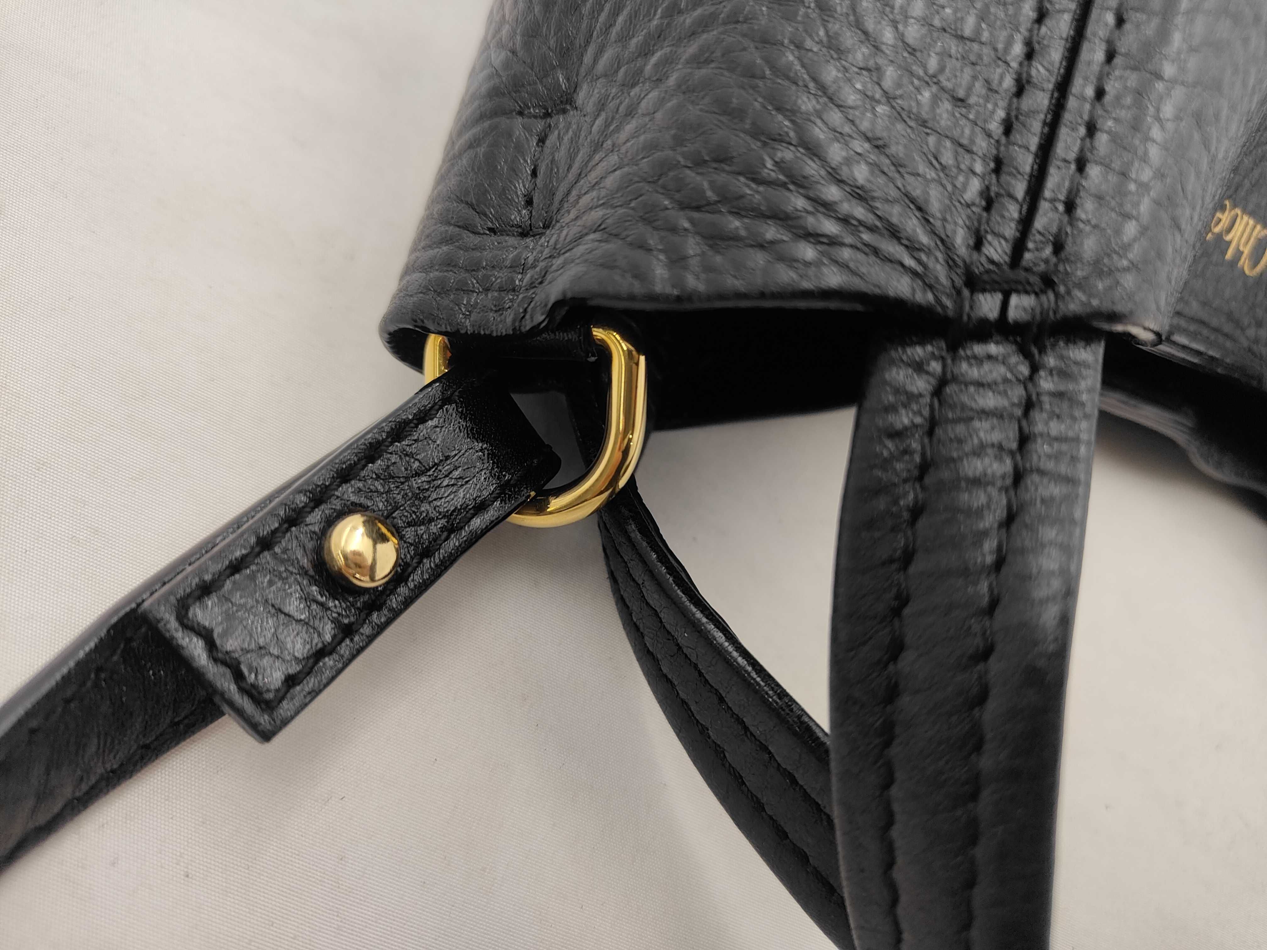 Spin Small Leather Black Handbag Shoulder Bag — view 5