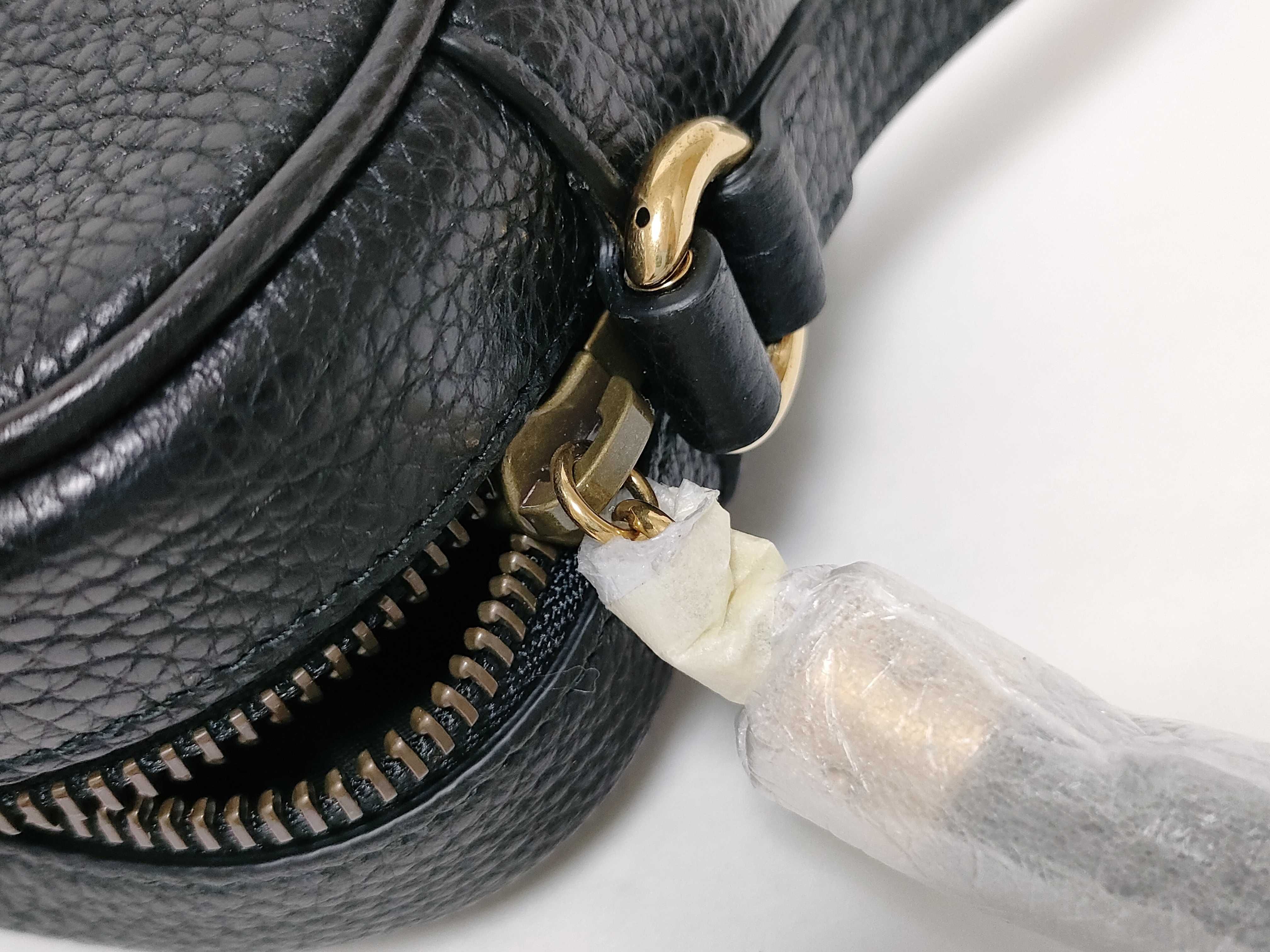 Soho Shoulder Bag, Interlocking G, Soho Disco Bag, Small Leather, 347994, with Dust Bag. — view 13