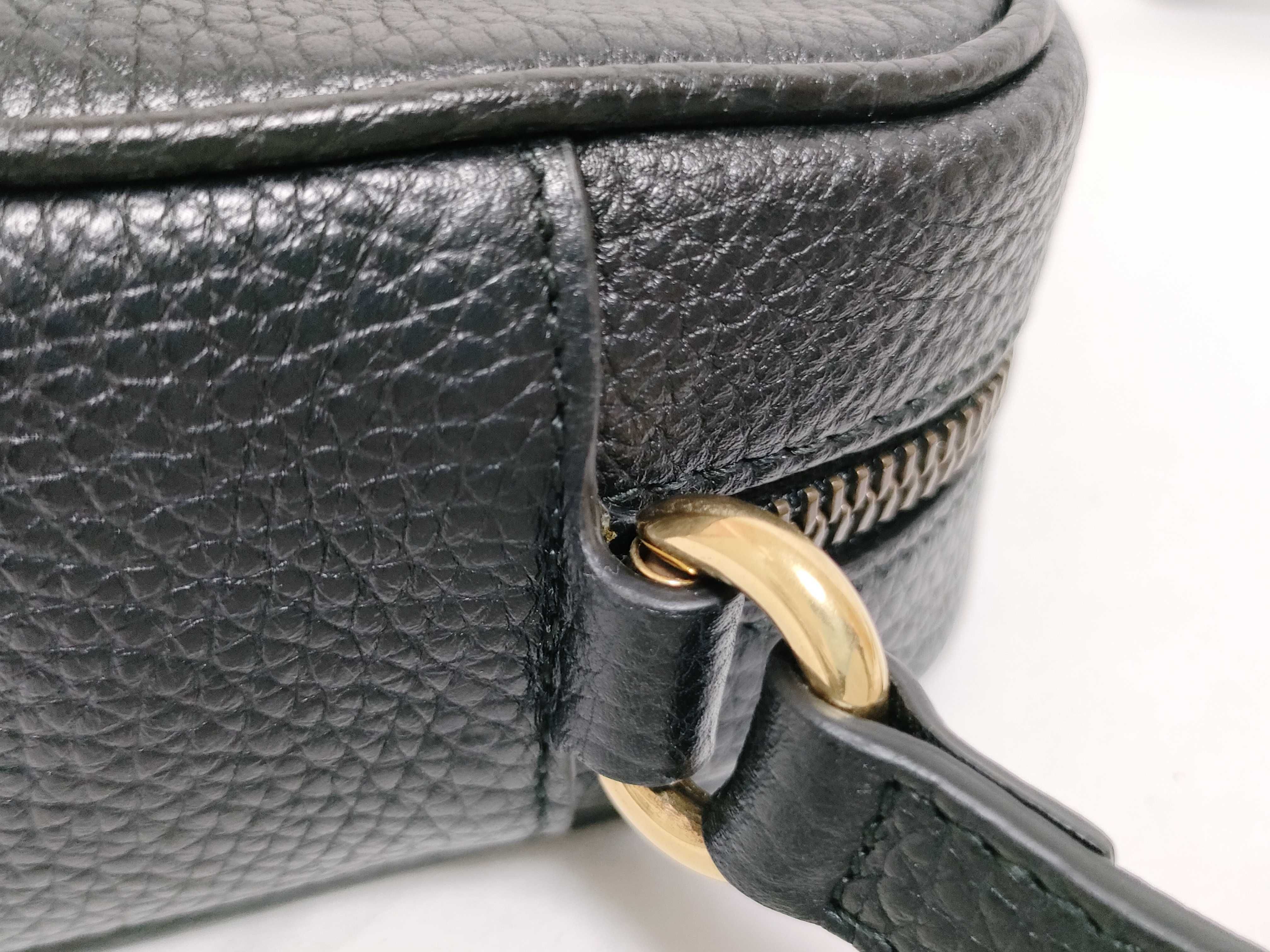 Soho Shoulder Bag, Interlocking G, Soho Disco Bag, Small Leather, 347994, with Dust Bag. — view 5