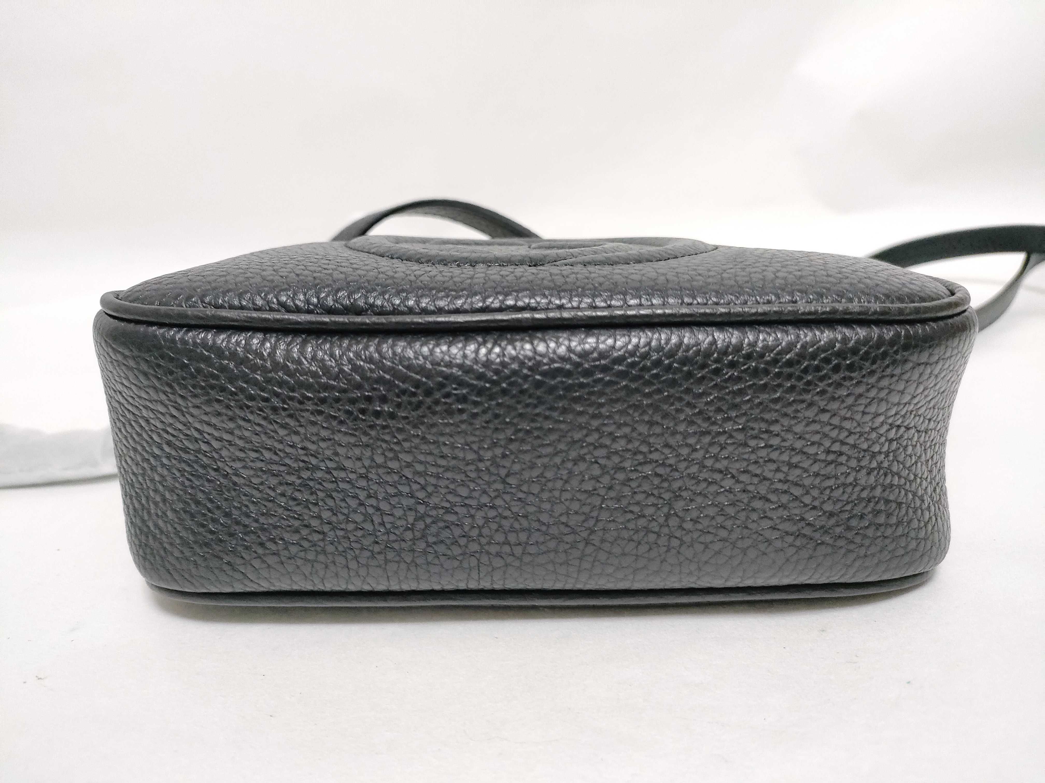 Soho Shoulder Bag, Interlocking G, Soho Disco Bag, Small Leather, 347994, with Dust Bag. — view 8