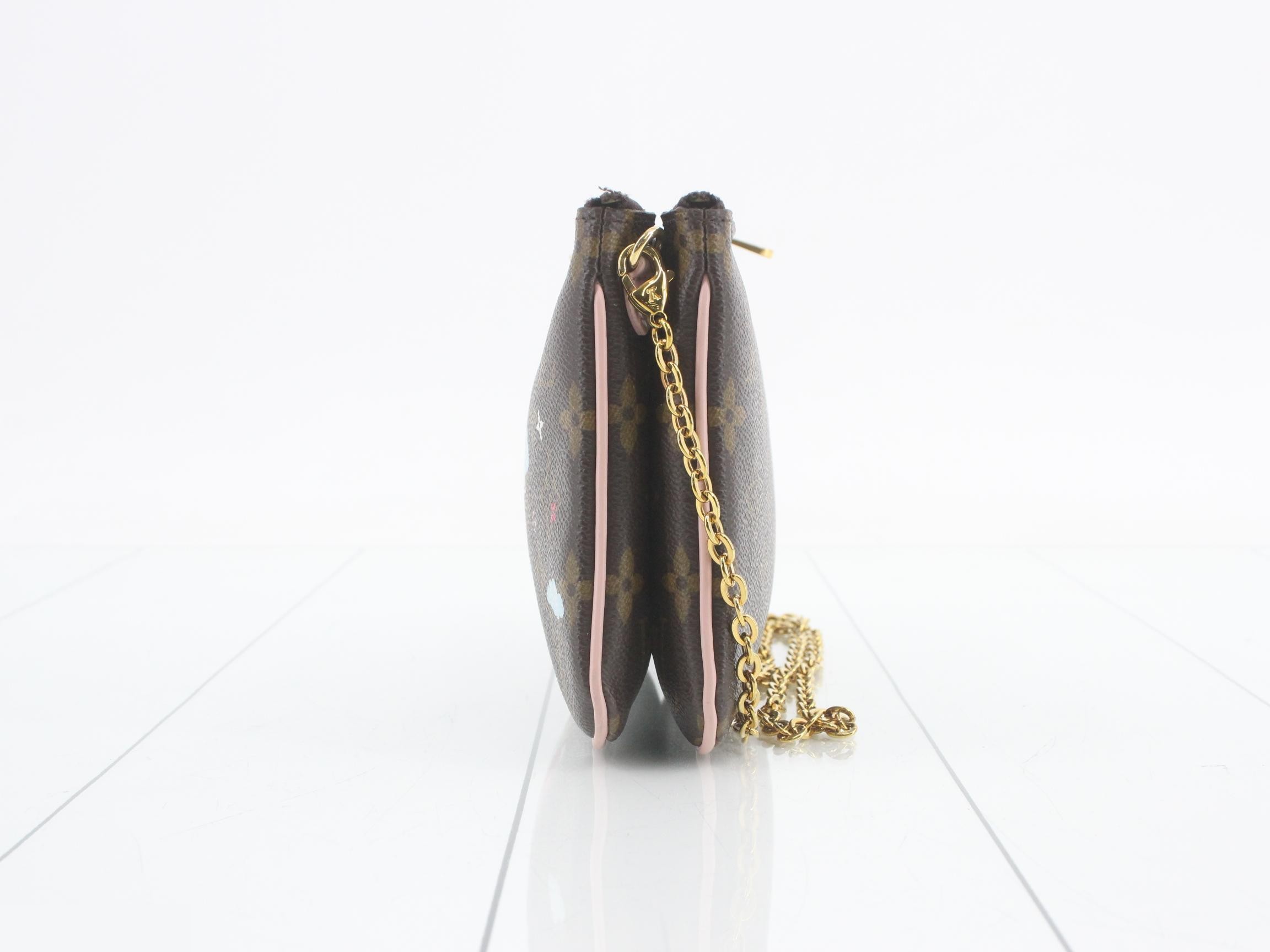 Vivienne Monogram Pochette Double Zip Shoulder Bag — view 3