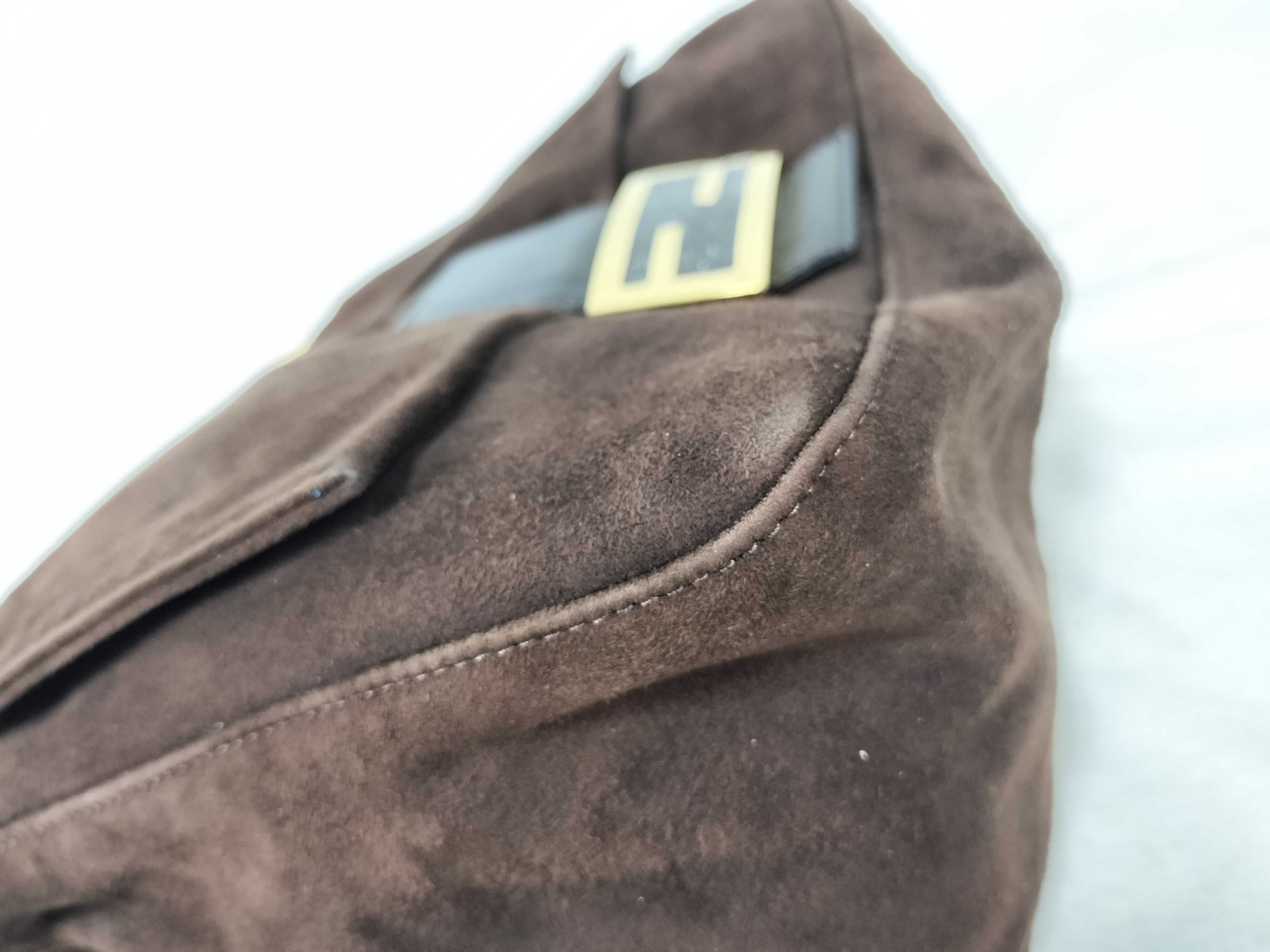 Mamma Bucket Suede Brown Shoulder Bag — view 6