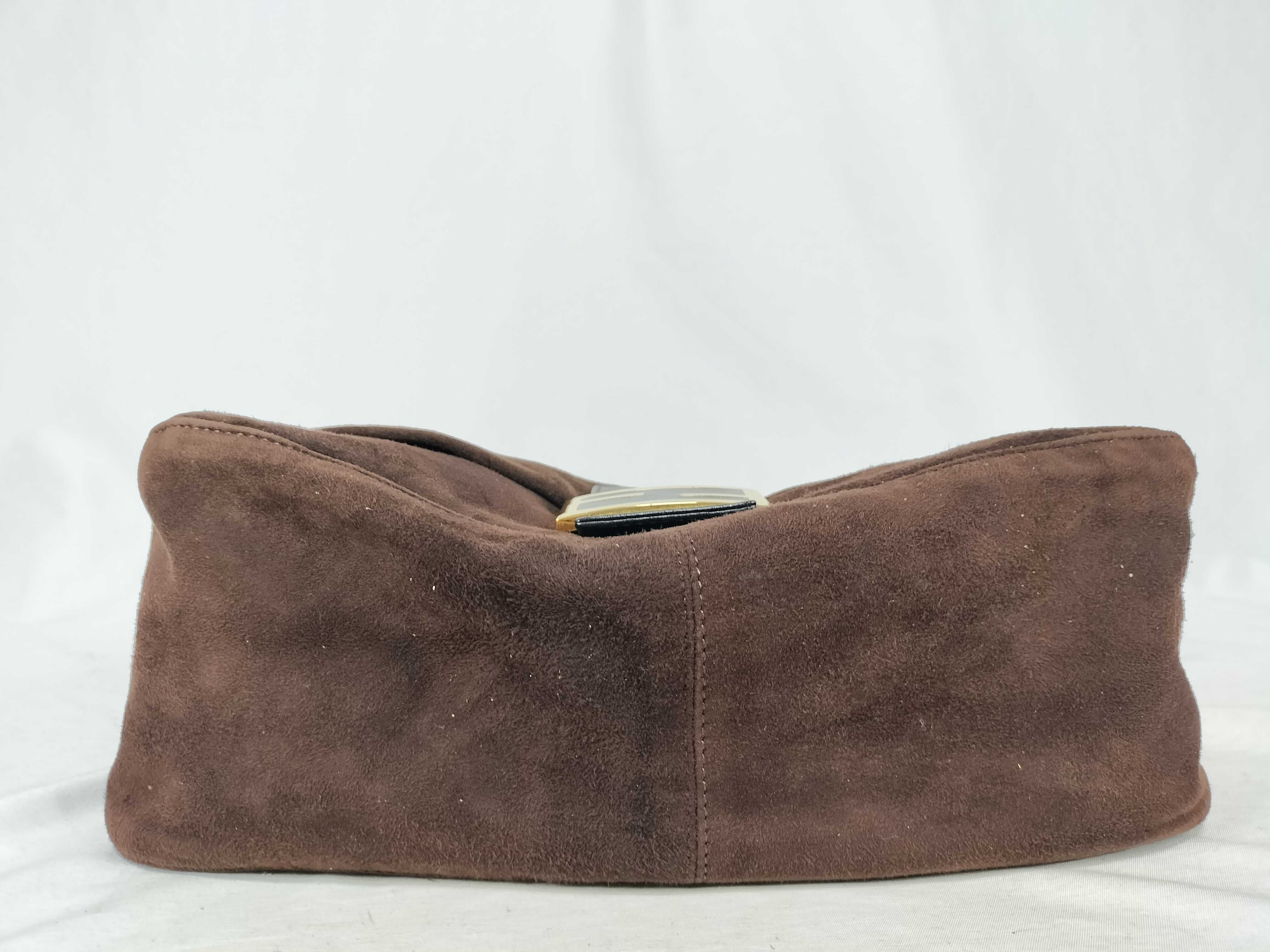 Mamma Bucket Suede Brown Shoulder Bag — view 7