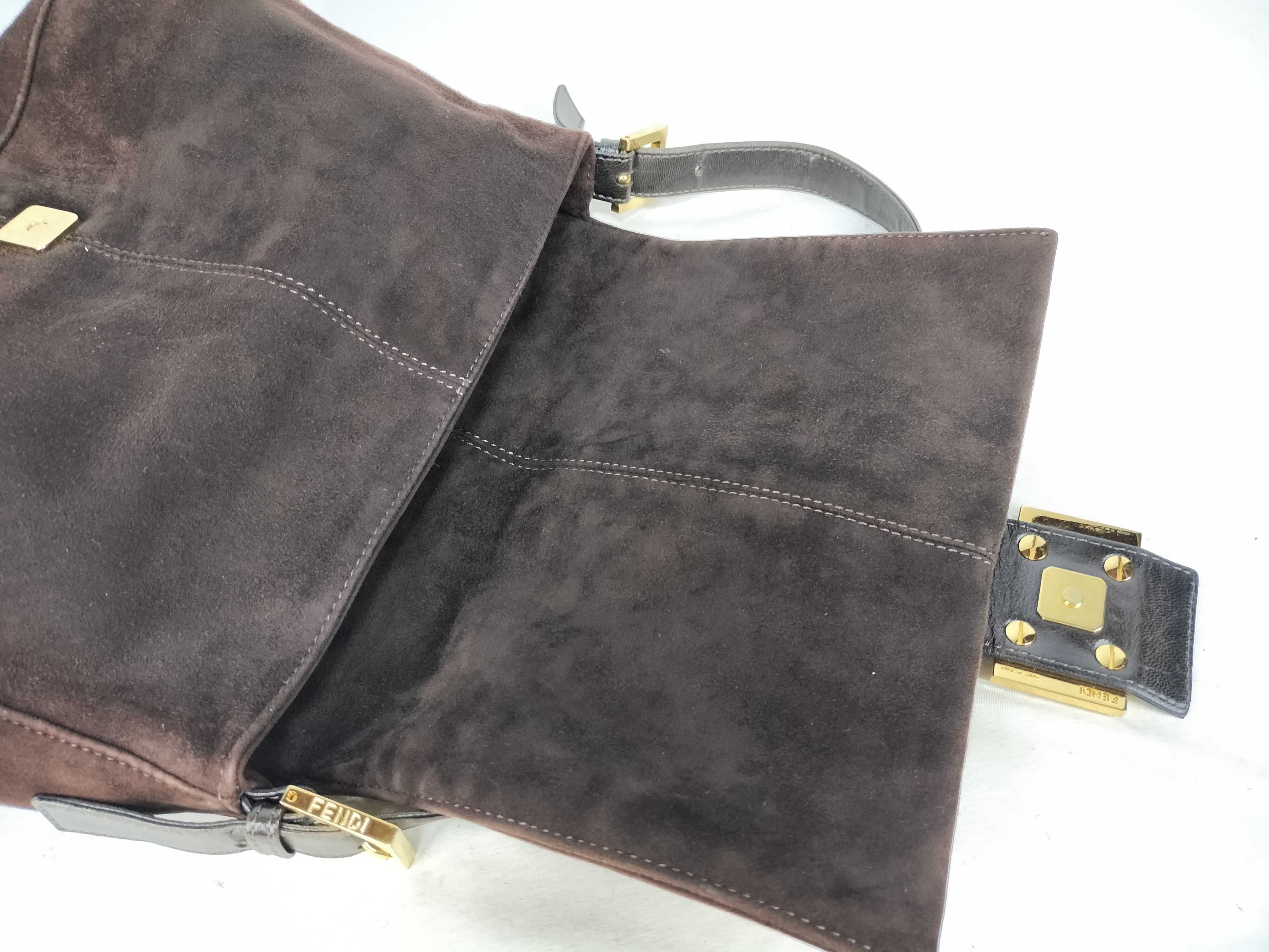 Mamma Bucket Suede Brown Shoulder Bag — view 8