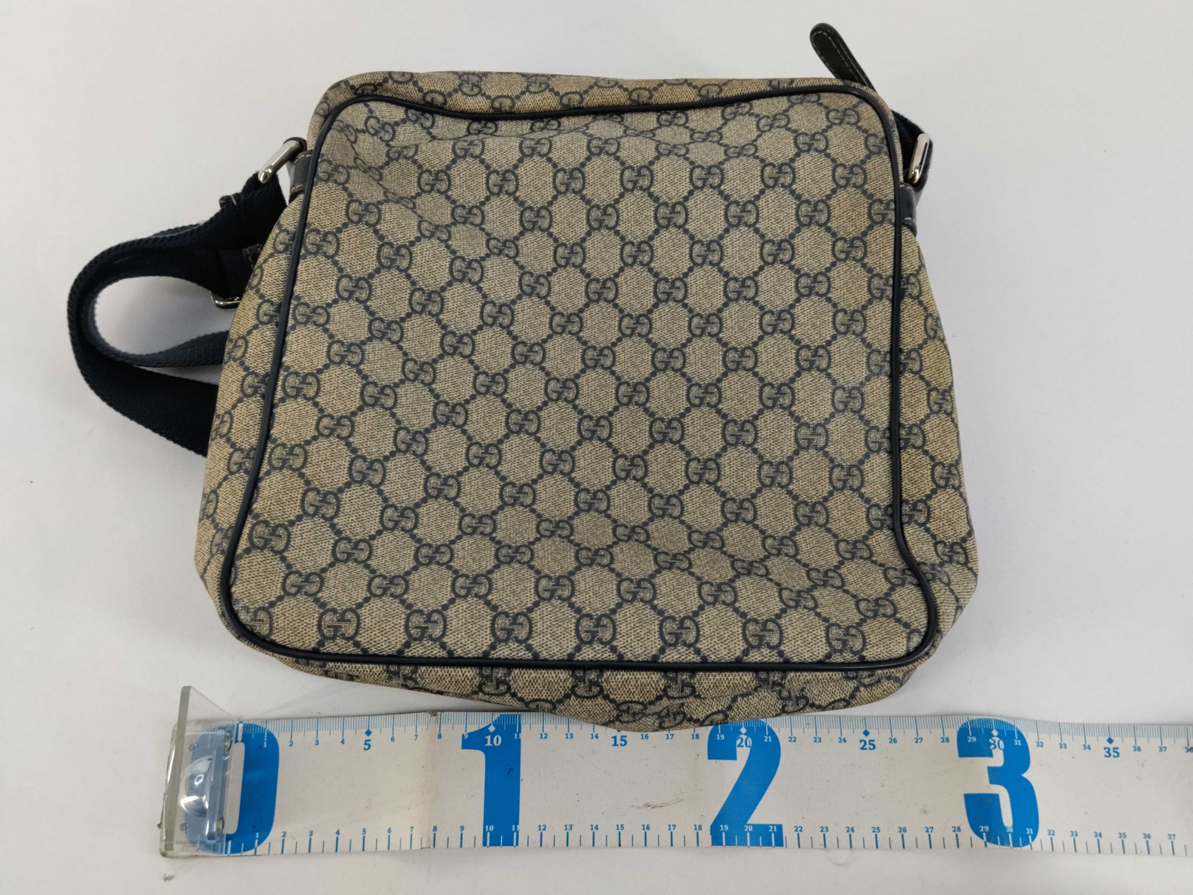 GG Supreme PVC x Leather Shoulder Bag — view 2