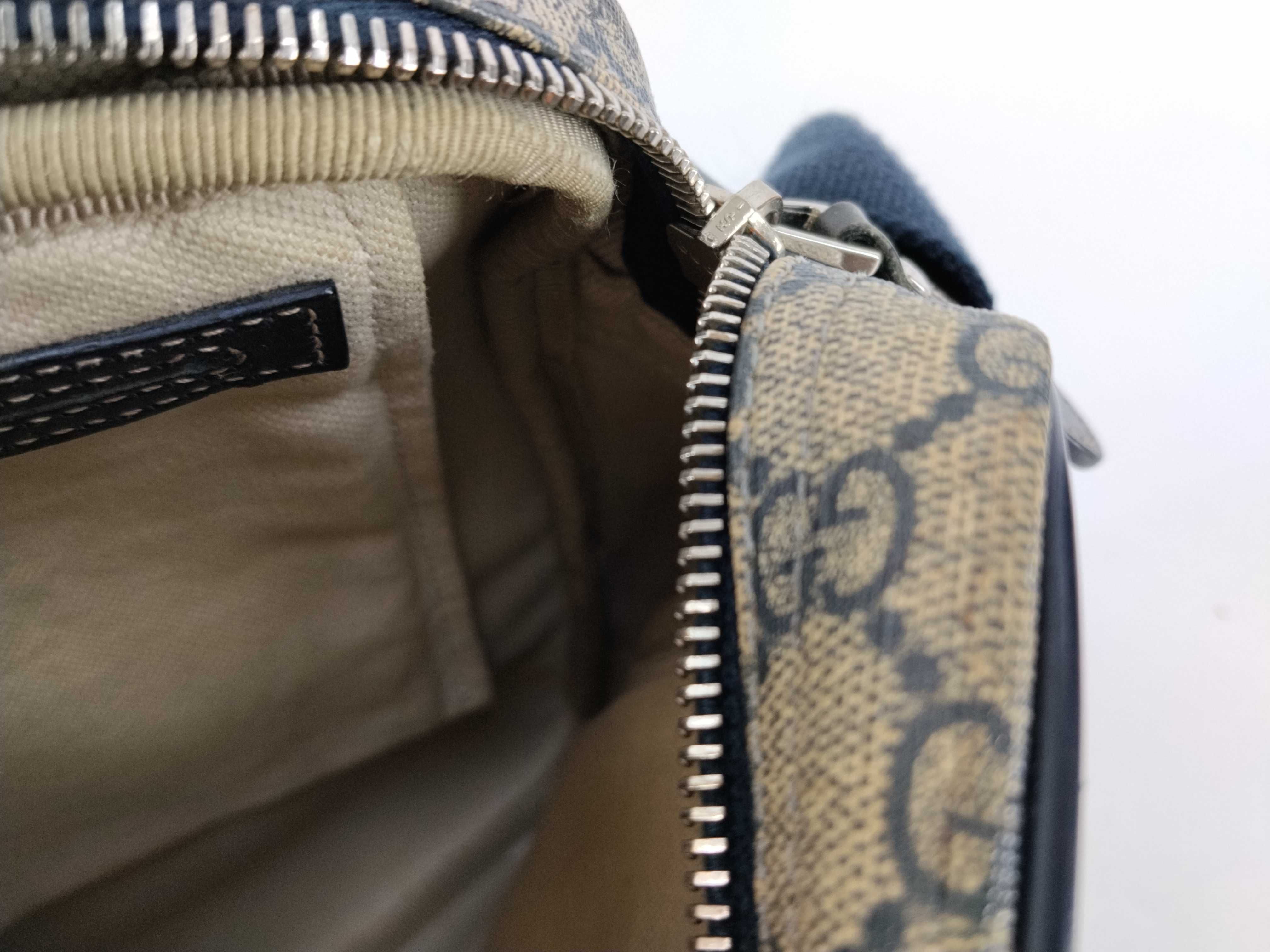 GG Supreme PVC x Leather Shoulder Bag — view 11