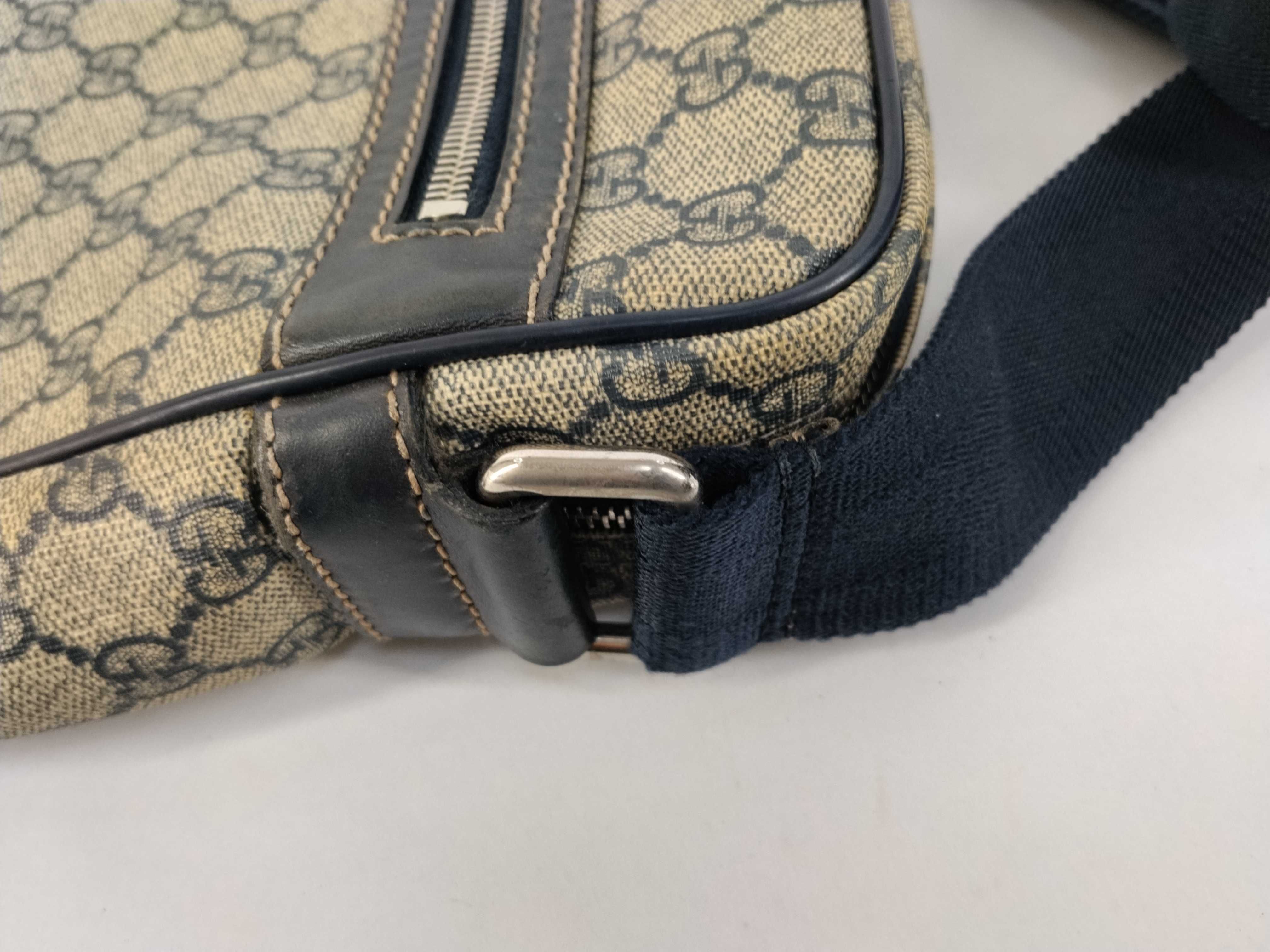 GG Supreme PVC x Leather Shoulder Bag — view 5