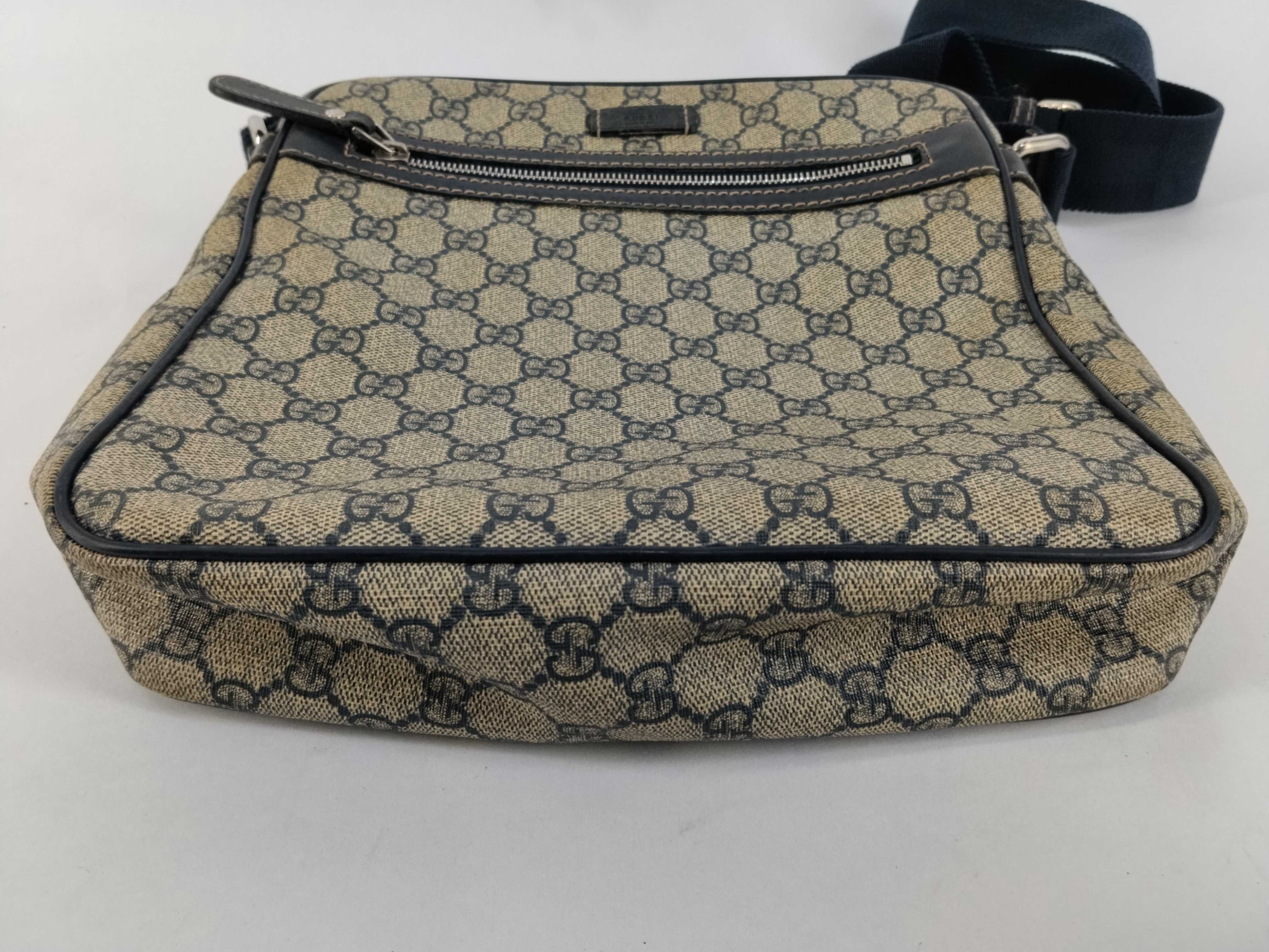 GG Supreme PVC x Leather Shoulder Bag — view 7