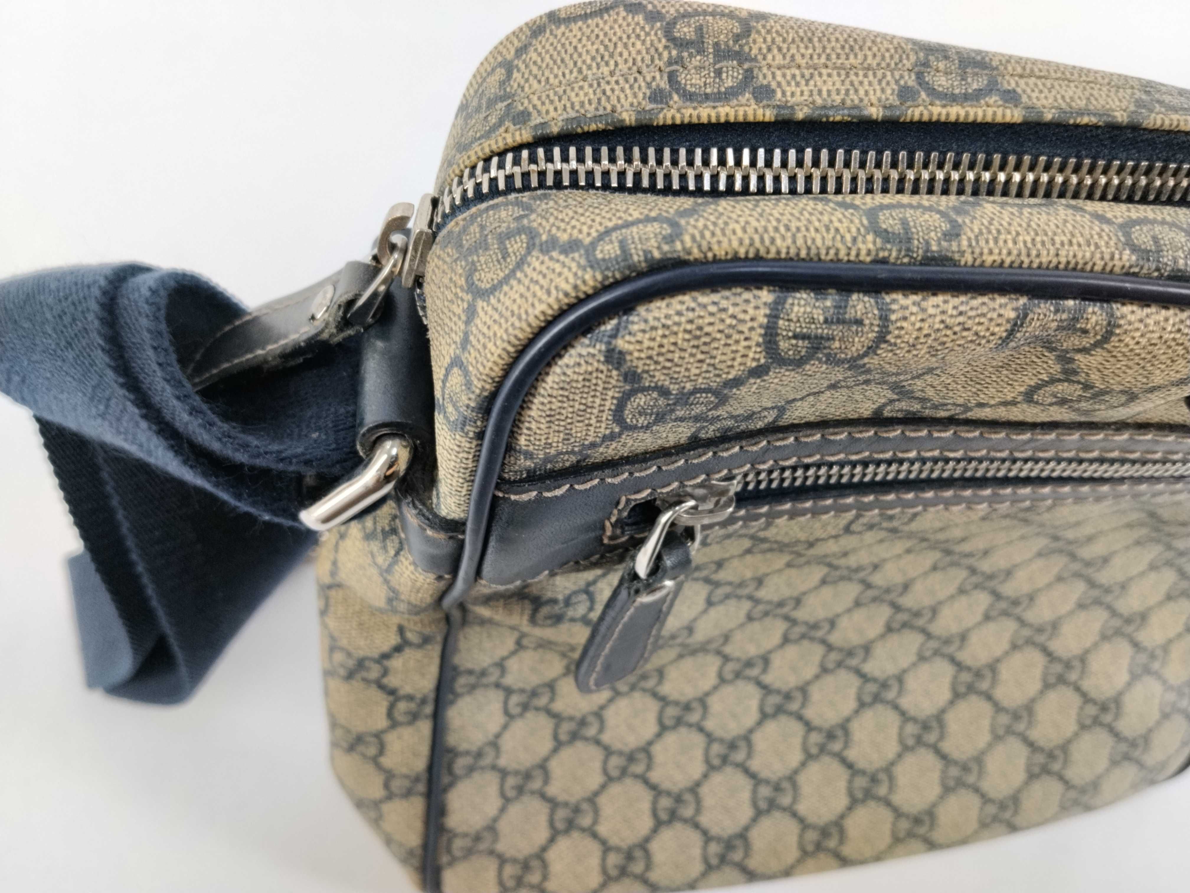 GG Supreme PVC x Leather Shoulder Bag — view 8