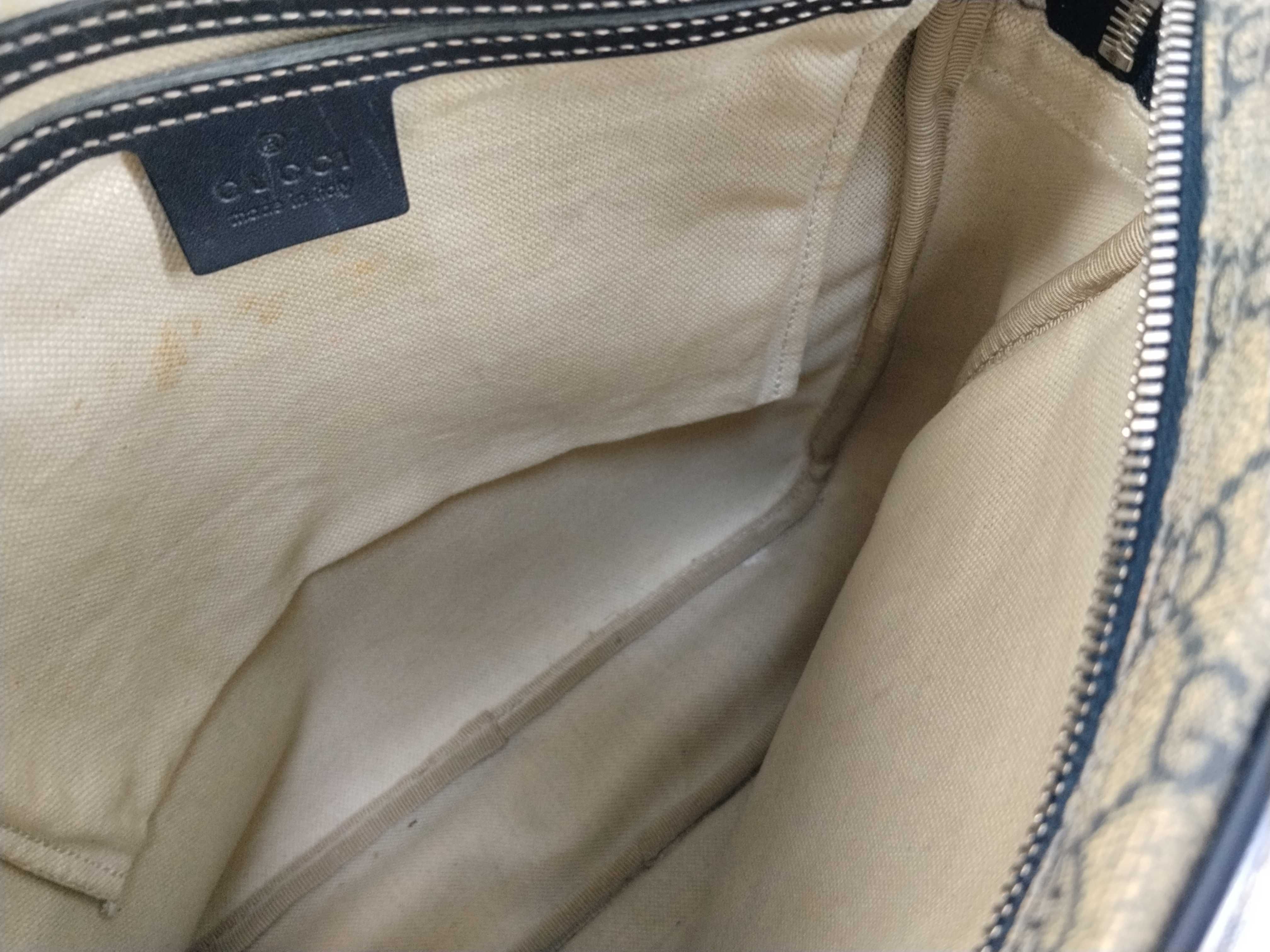 GG Supreme PVC x Leather Shoulder Bag — view 9