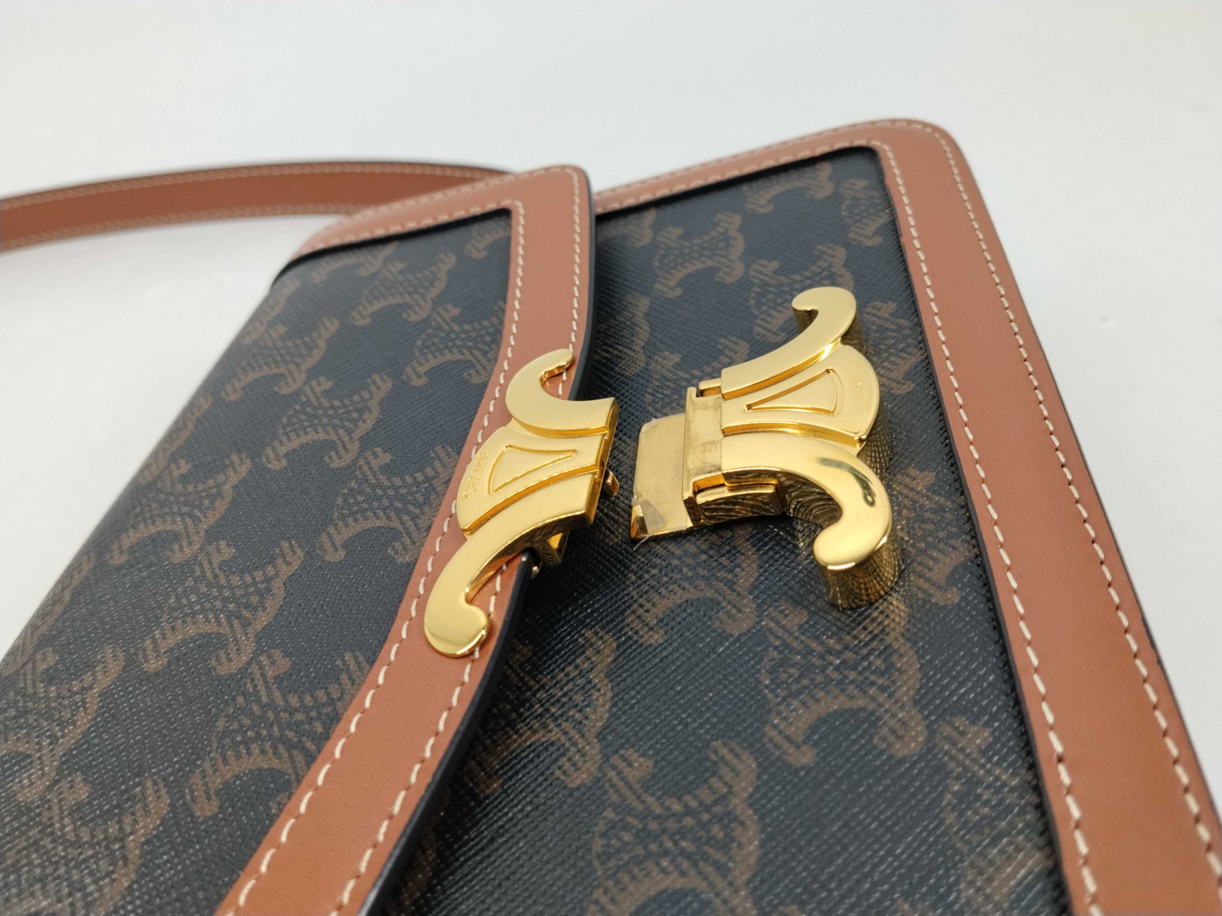 Teen Triomphe Shoulder Bag, Brown Shoulder Bag — view 8