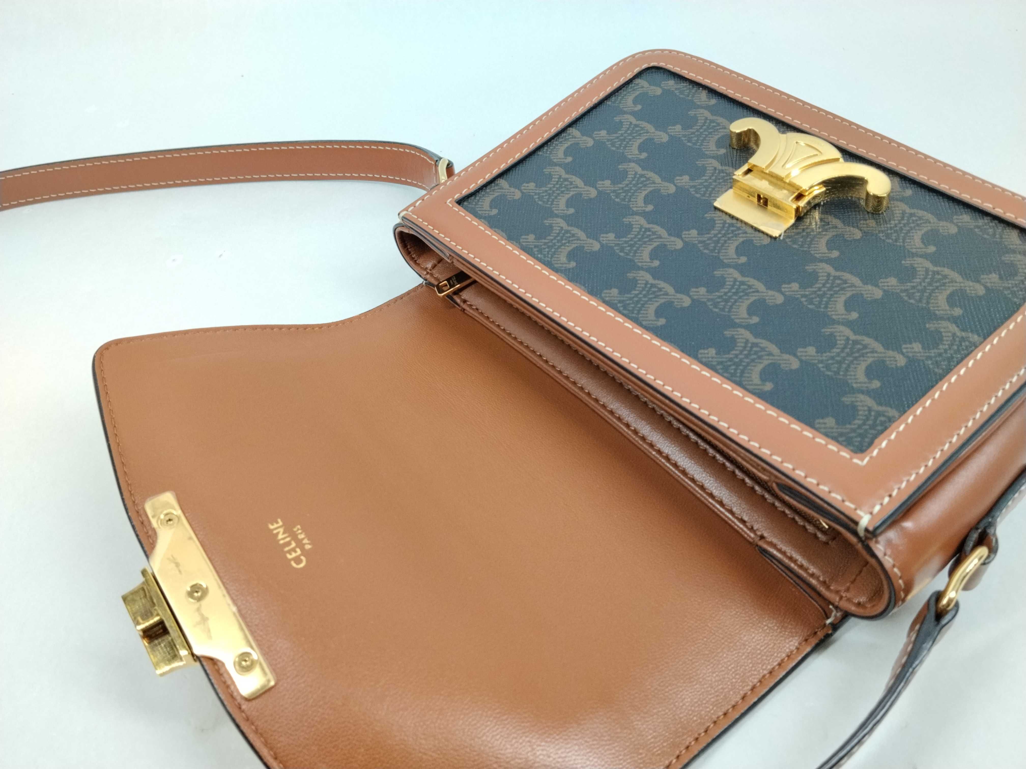Teen Triomphe Shoulder Bag, Brown Shoulder Bag — view 9