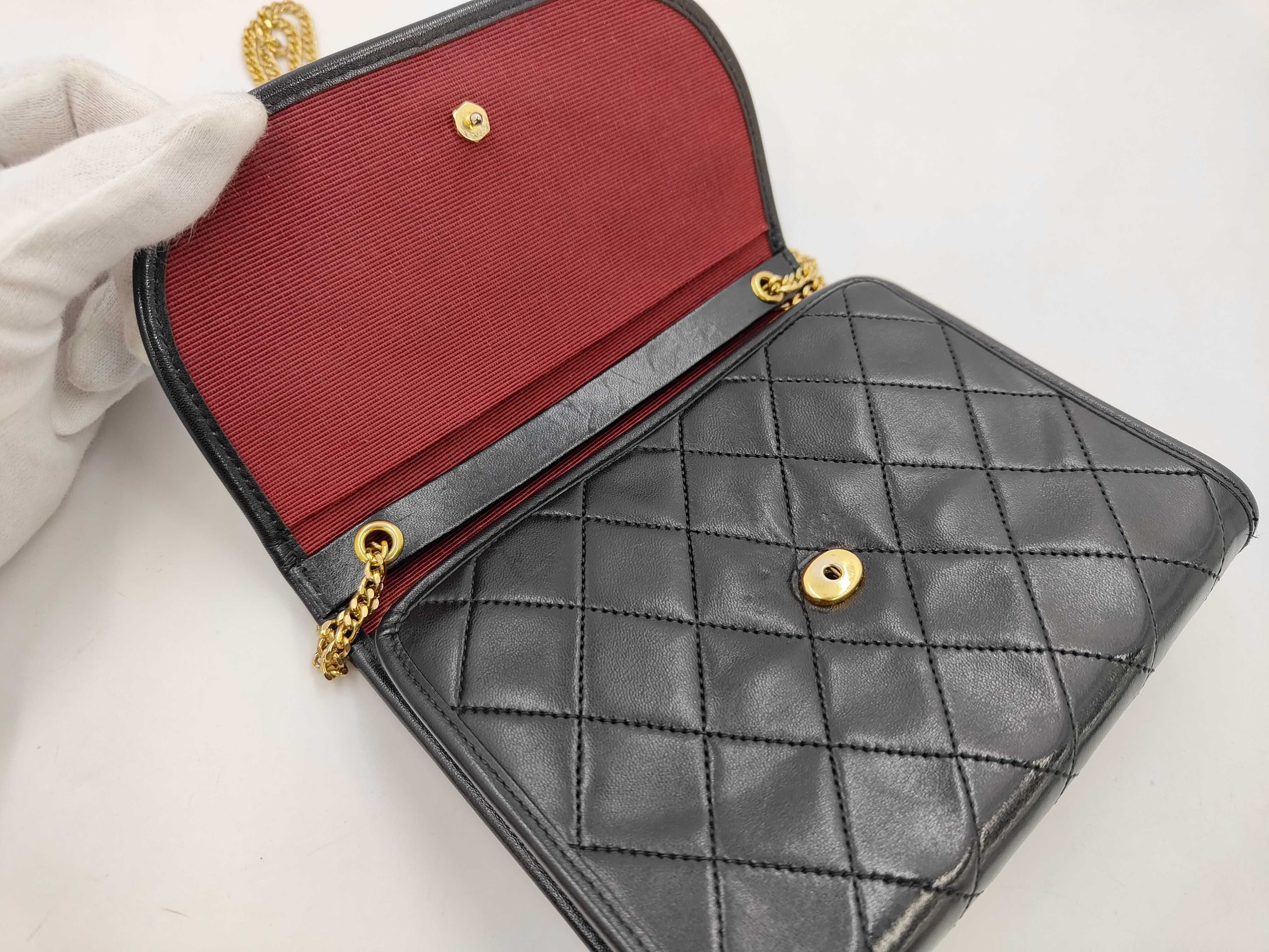 Lambskin Mini Matelassé Chain Shoulder Bag — view 7