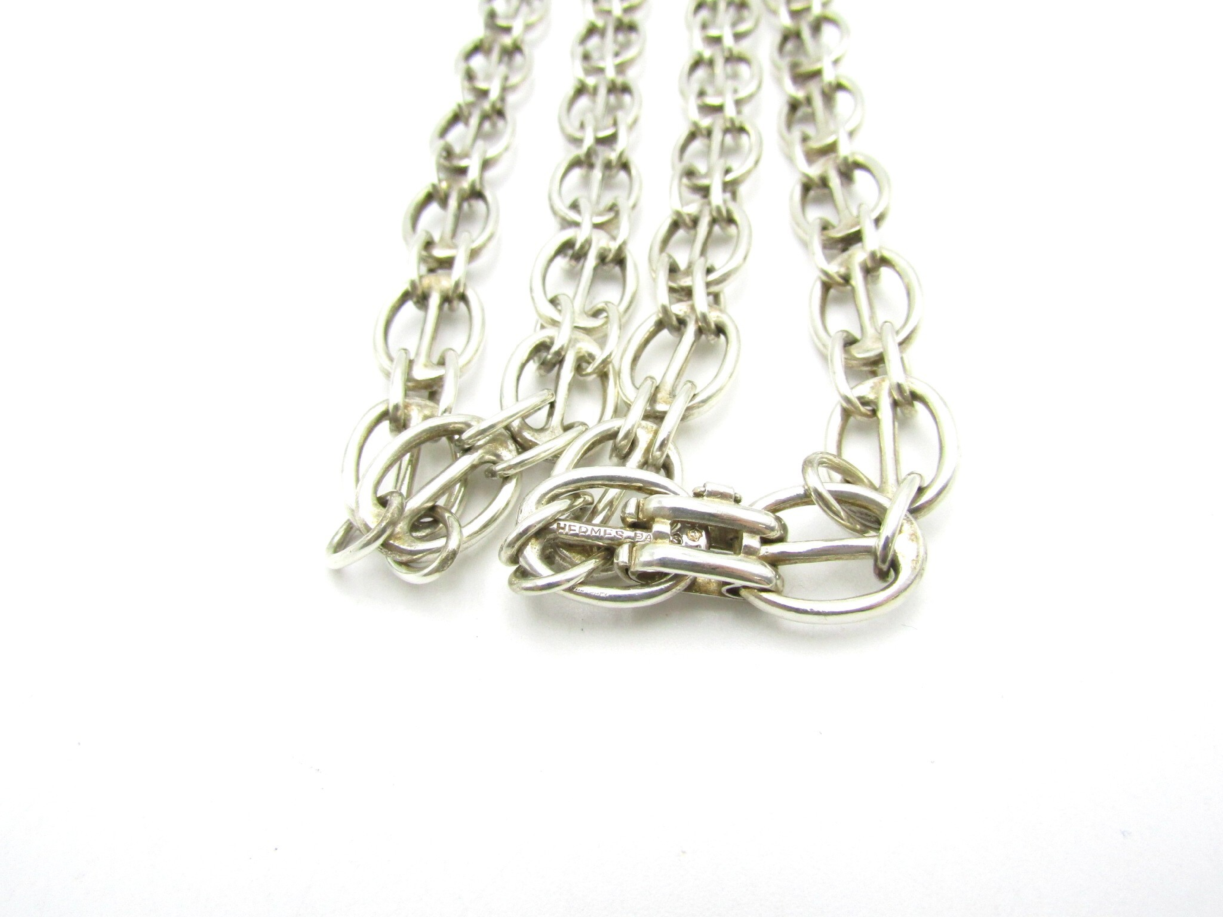 (Hermes) SIL 134.9g Vintage Long Necklace — view 2