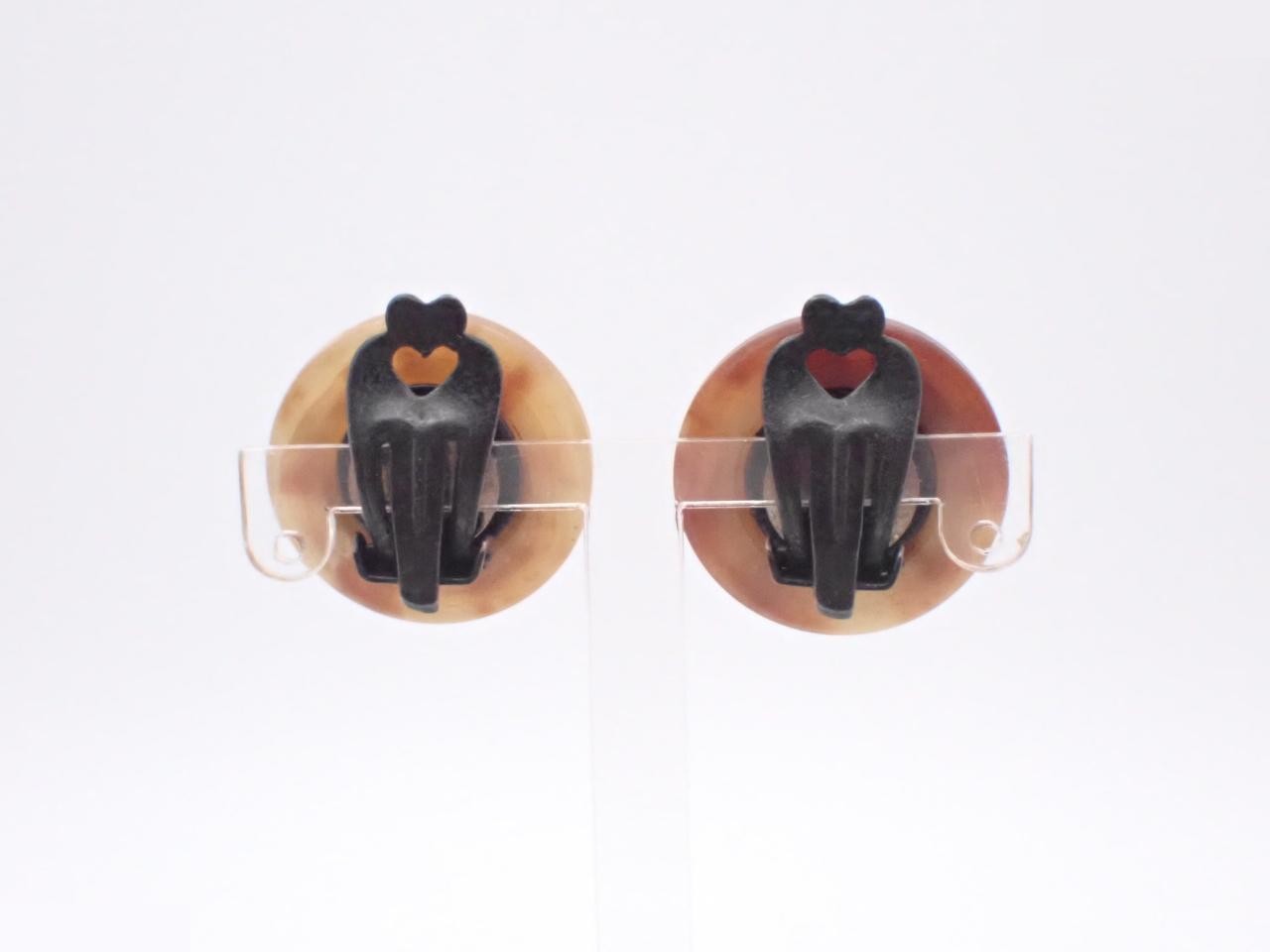 Earrings, Buffalo Horn, Trumpet — view 2