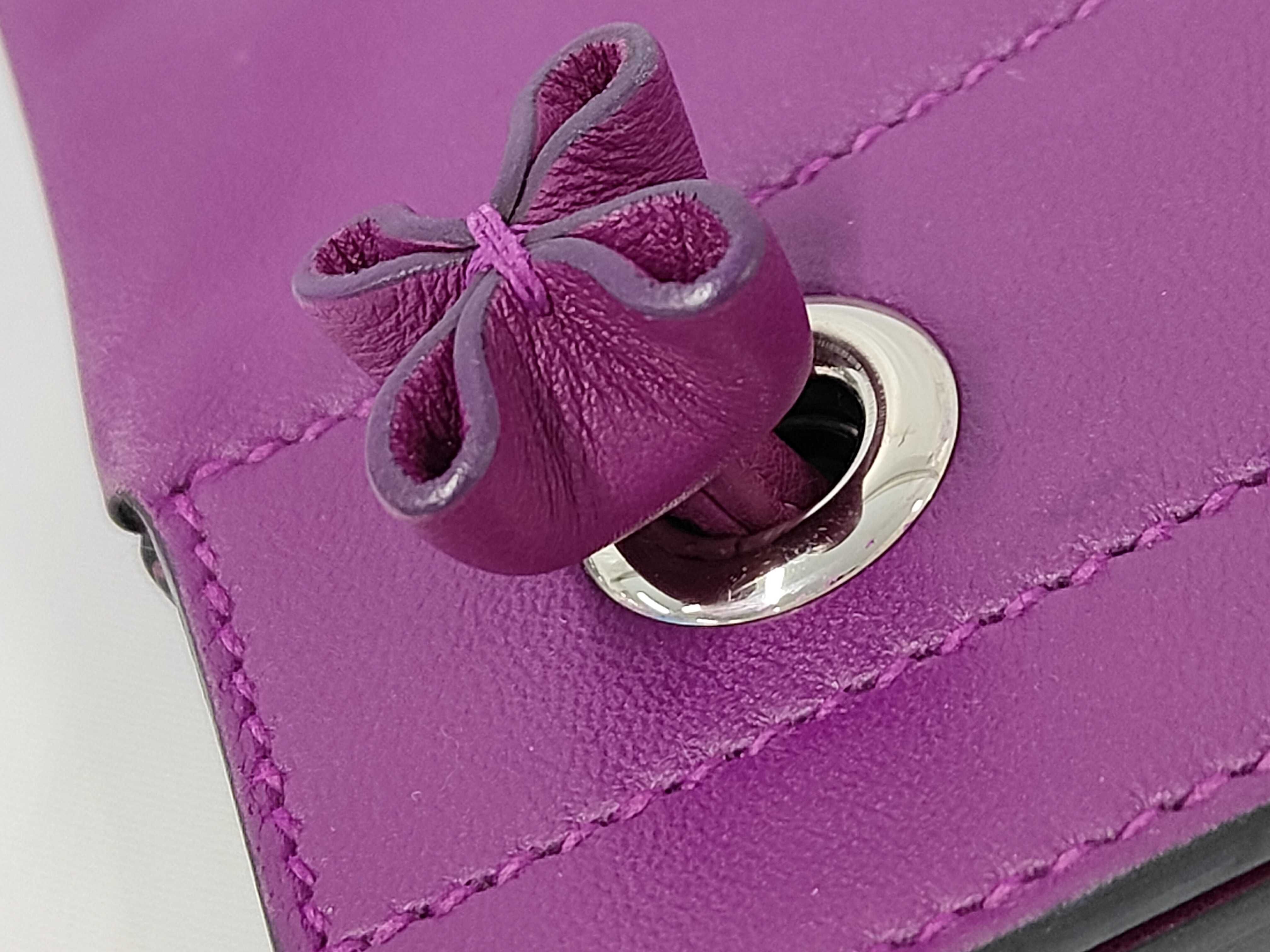 Aline Mini Veau Swift Y-stamp Shoulder Bag — view 7