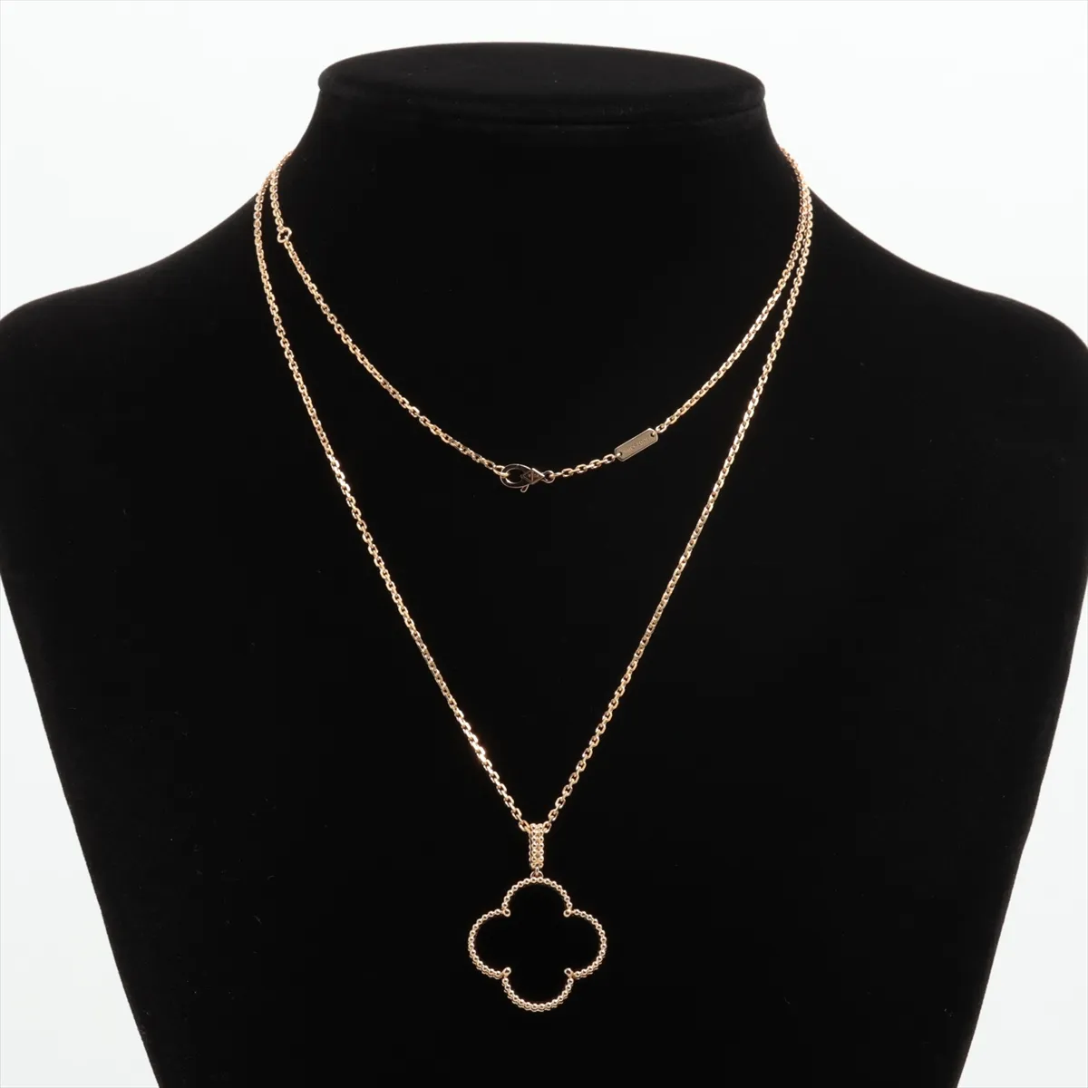 Magic Alhambra Long Onyx Necklace 750 (Yellow Gold) 16.6g JC075385 — view 5